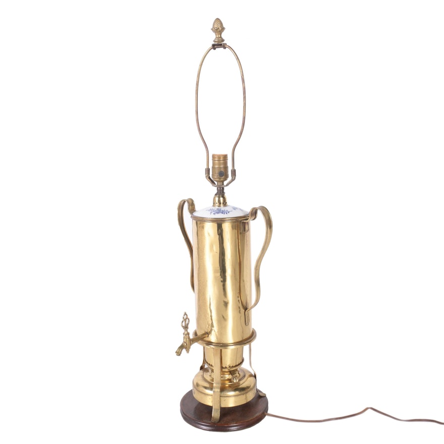 Brass Samovar  Table Lamp