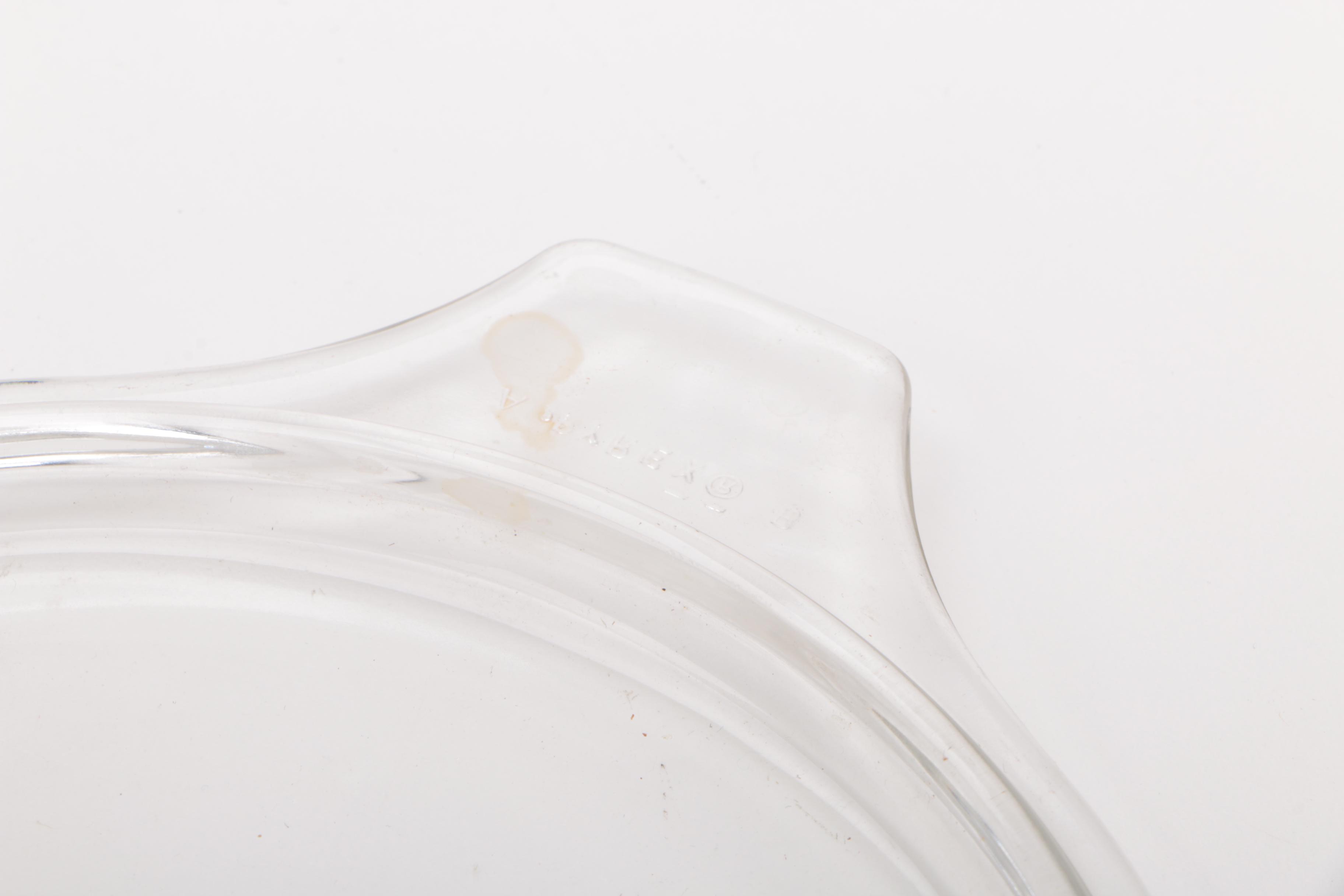 Vintage Pyrex Ovenware Including "Forest Fancies" and "Spring Blossom Green"