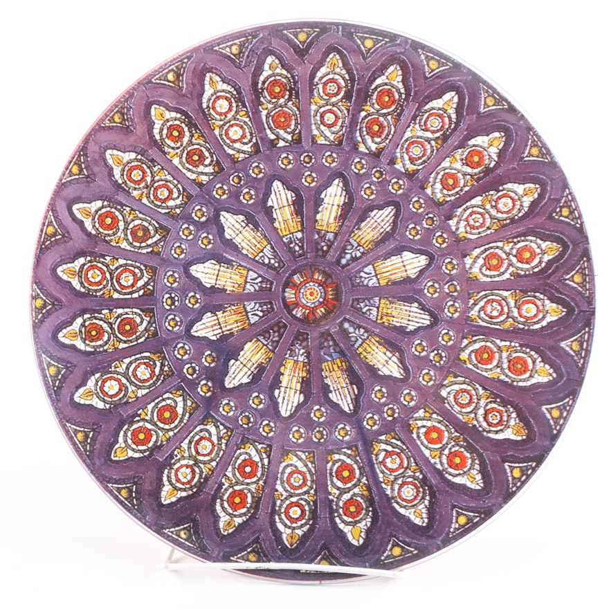 Decorative Stained Glass Style Plate