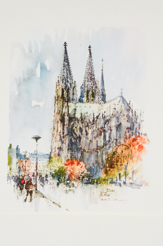 Jan Korthals Collection of Offset Lithographs Prints of City and Townscapes