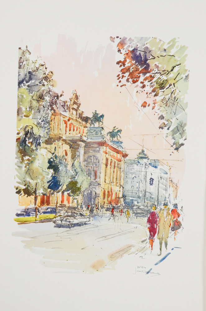 Jan Korthals Collection of Offset Lithographs Prints of City and Townscapes