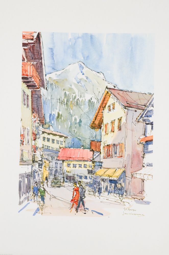 Jan Korthals Collection of Offset Lithographs Prints of City and Townscapes