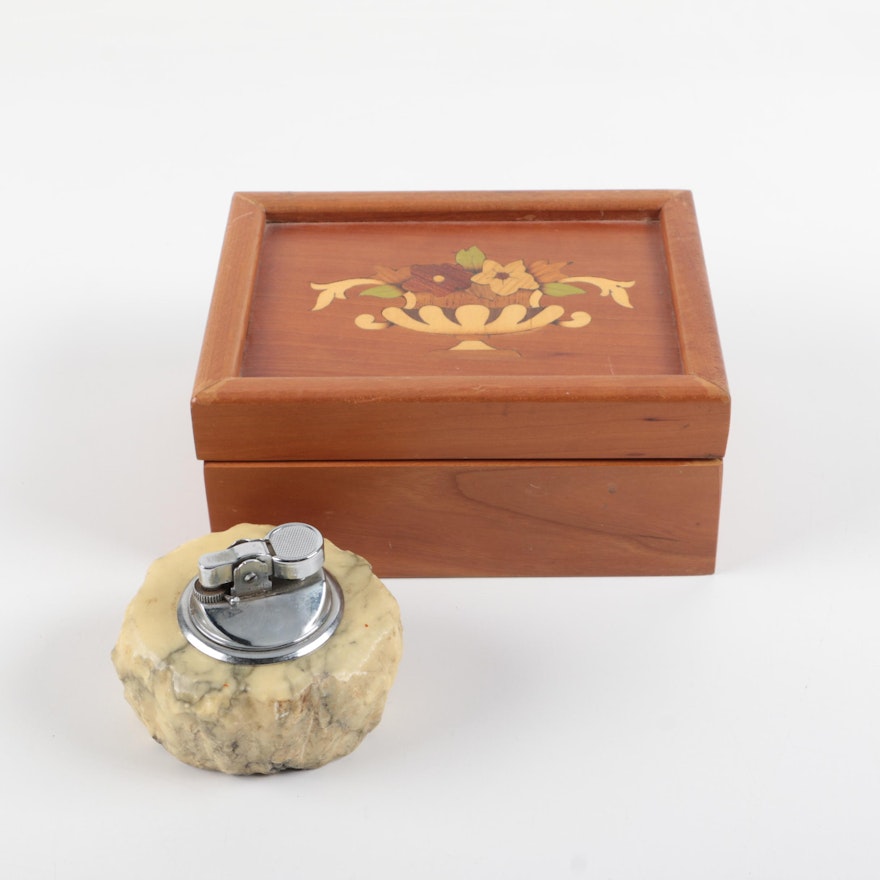 Alabaster Chassis Table Lighter with Case