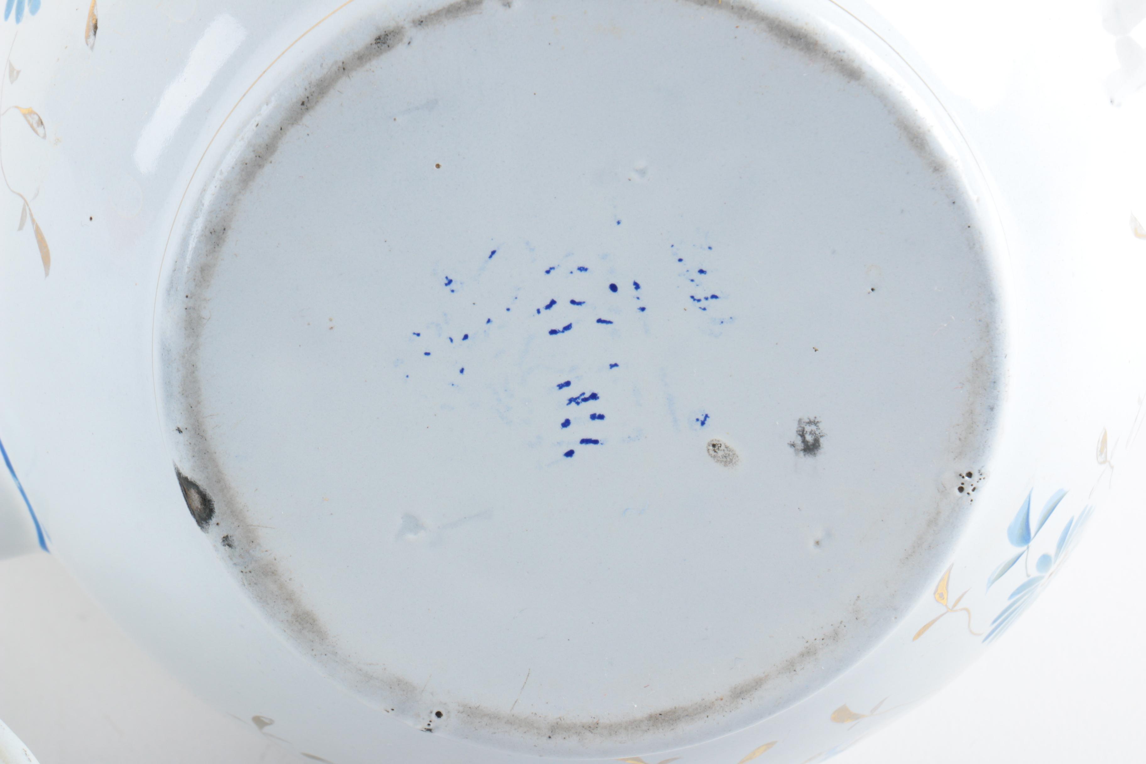 Vintage Shaving Mug and Enamel Teapot