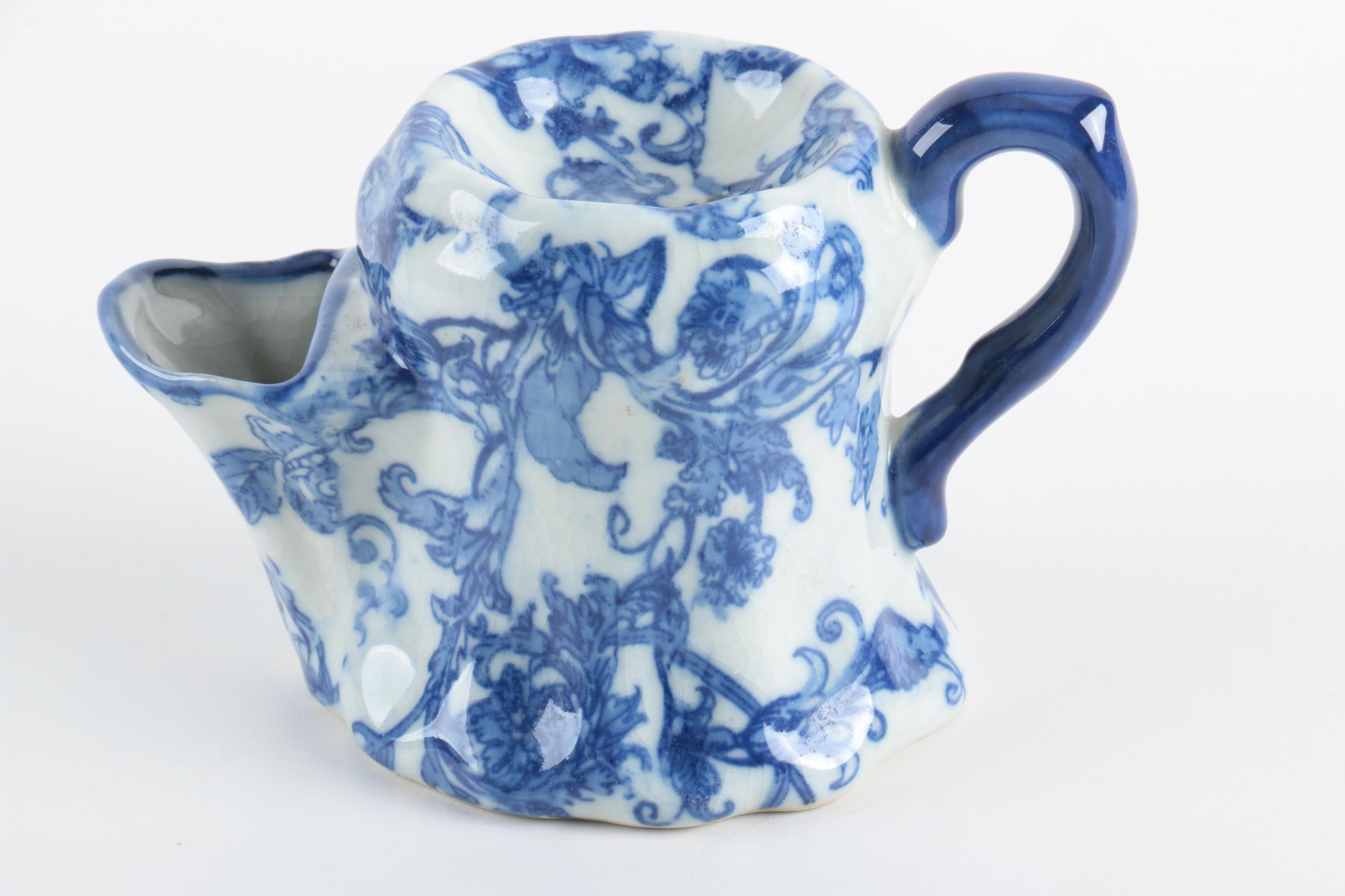 Vintage Shaving Mug and Enamel Teapot