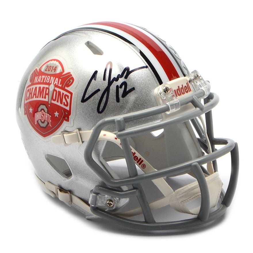 2014 Cardale Jones Signed OSU Mini Football Helmet