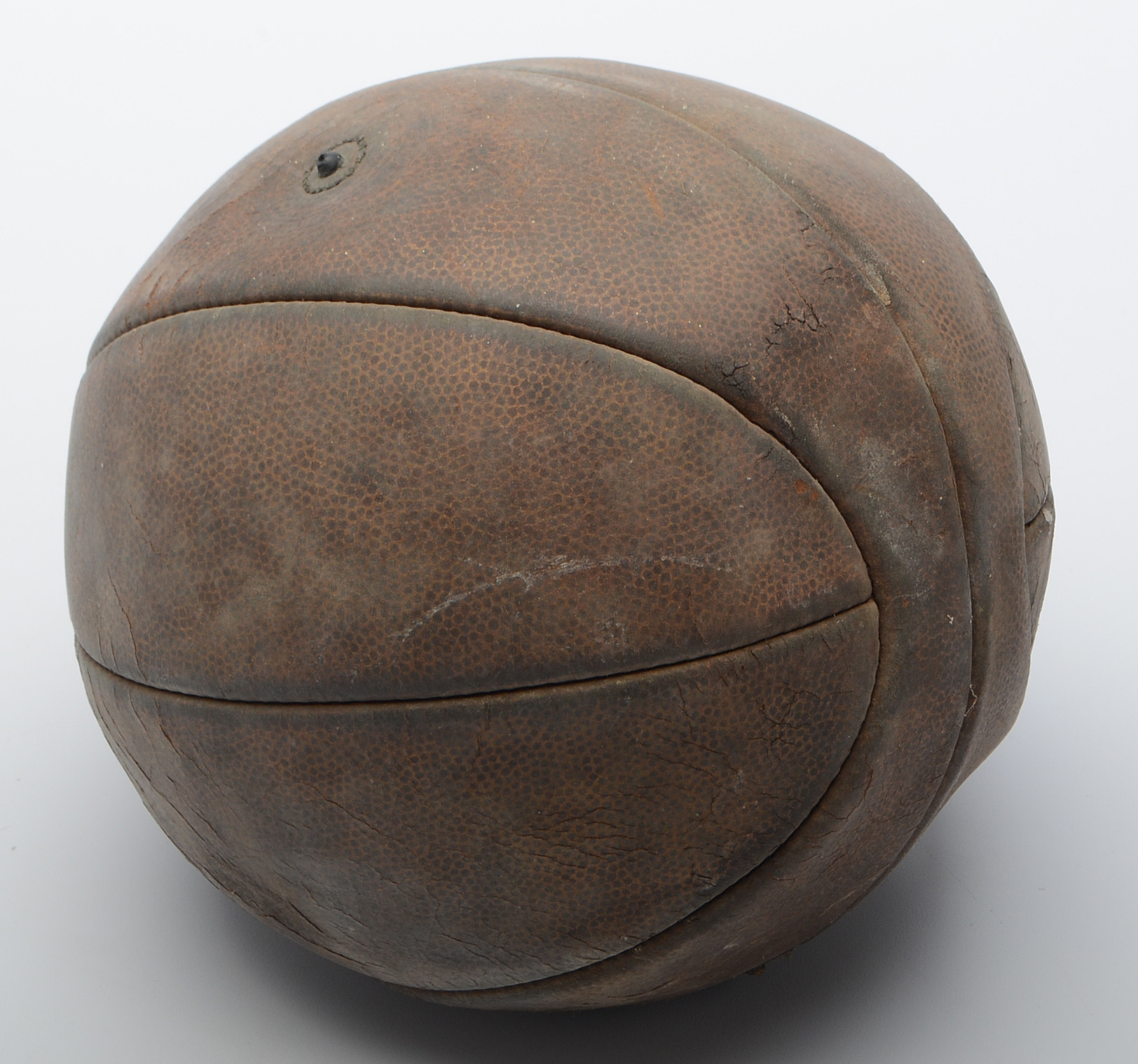 Early 1900s Lace-Up Leather Basketball