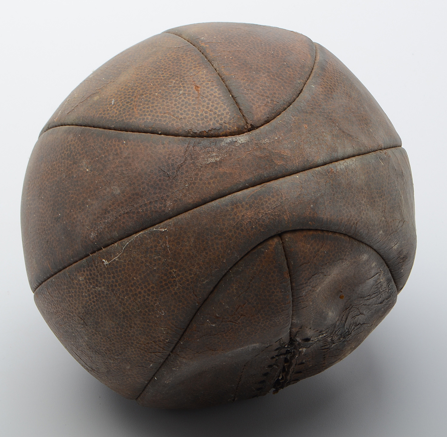 Early 1900s Lace-Up Leather Basketball