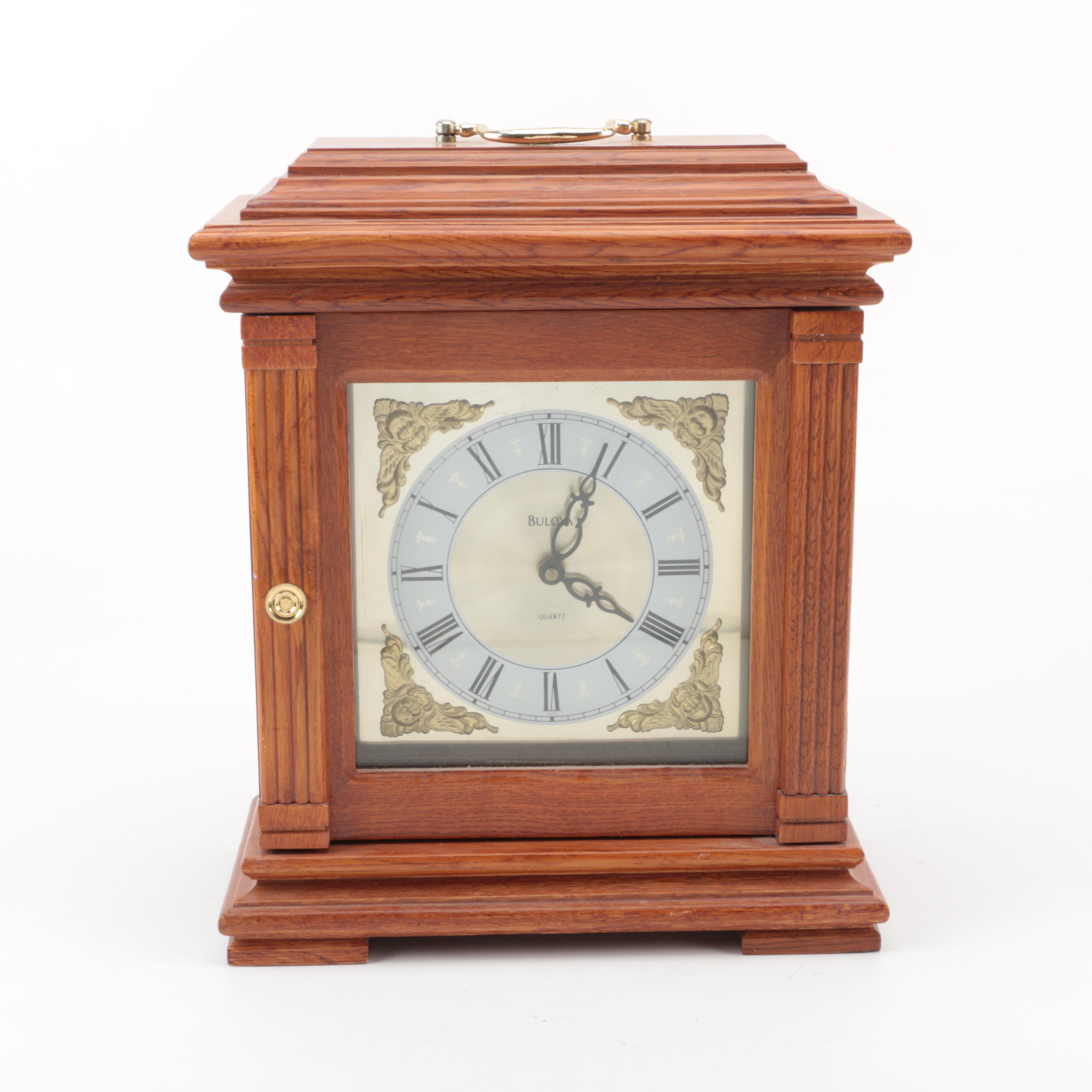 Bulova Carriage Clock and Jewelry Box