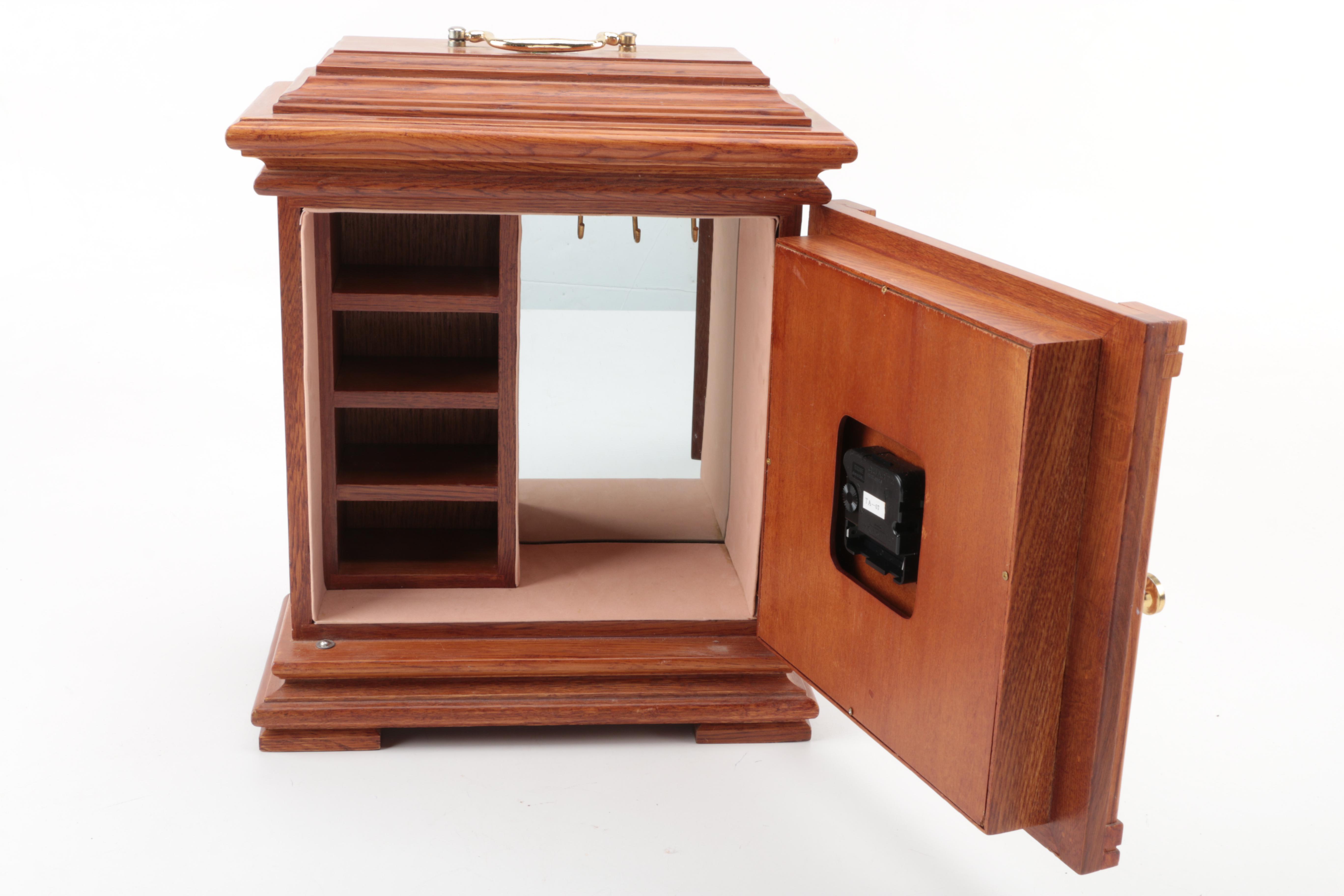 Bulova Carriage Clock and Jewelry Box