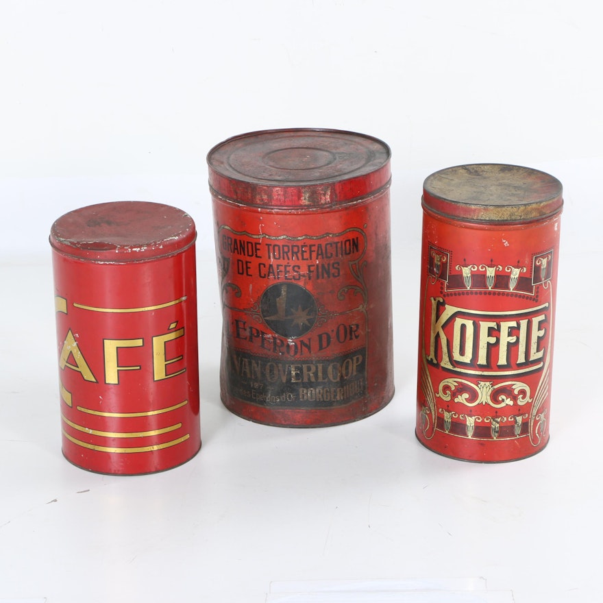 Vintage Coffee Tins