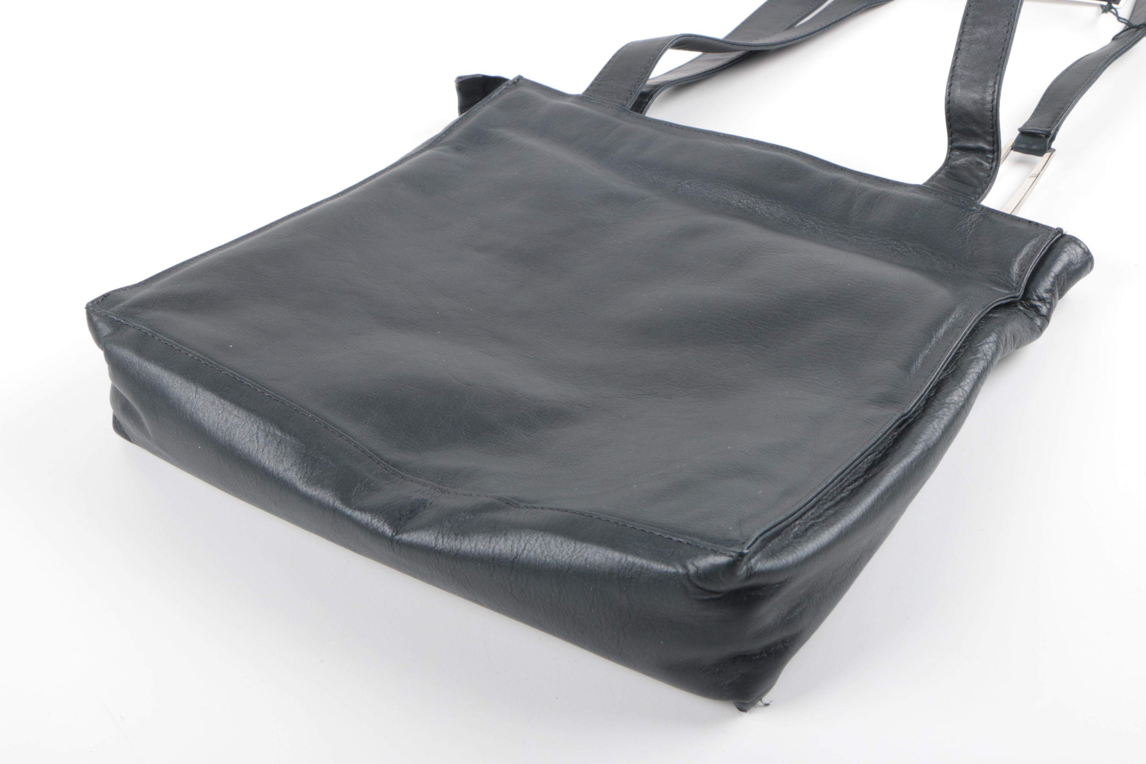 Nicoli Fernando Black Leather Handbag