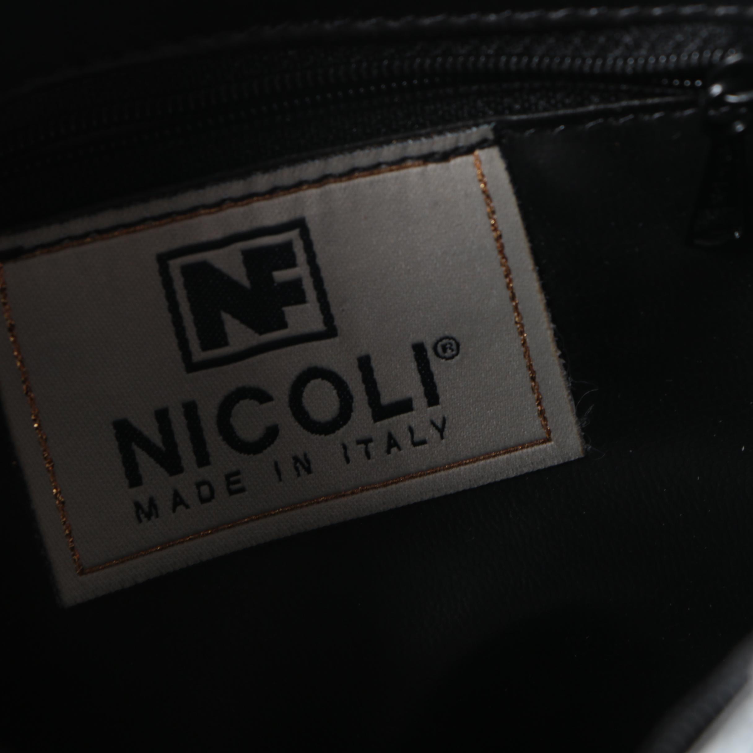 Nicoli Fernando Black Leather Handbag
