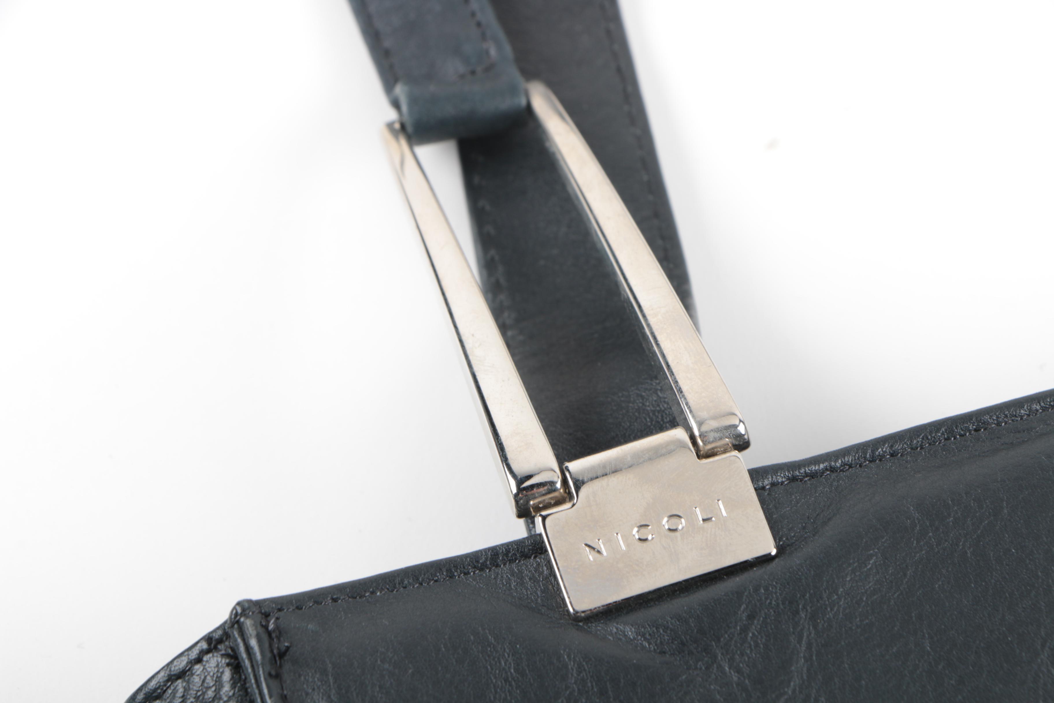 Nicoli Fernando Black Leather Handbag