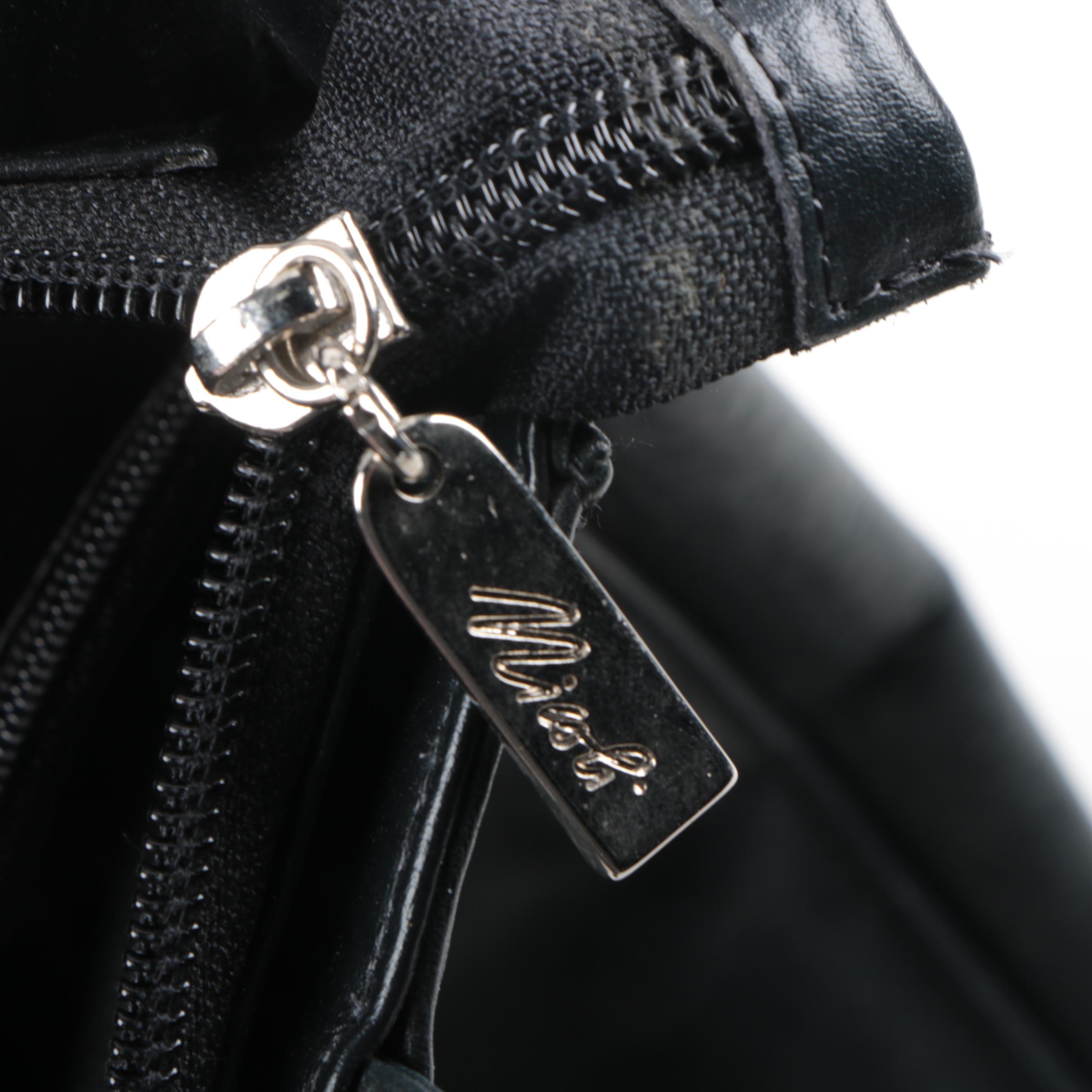 Nicoli Fernando Black Leather Handbag