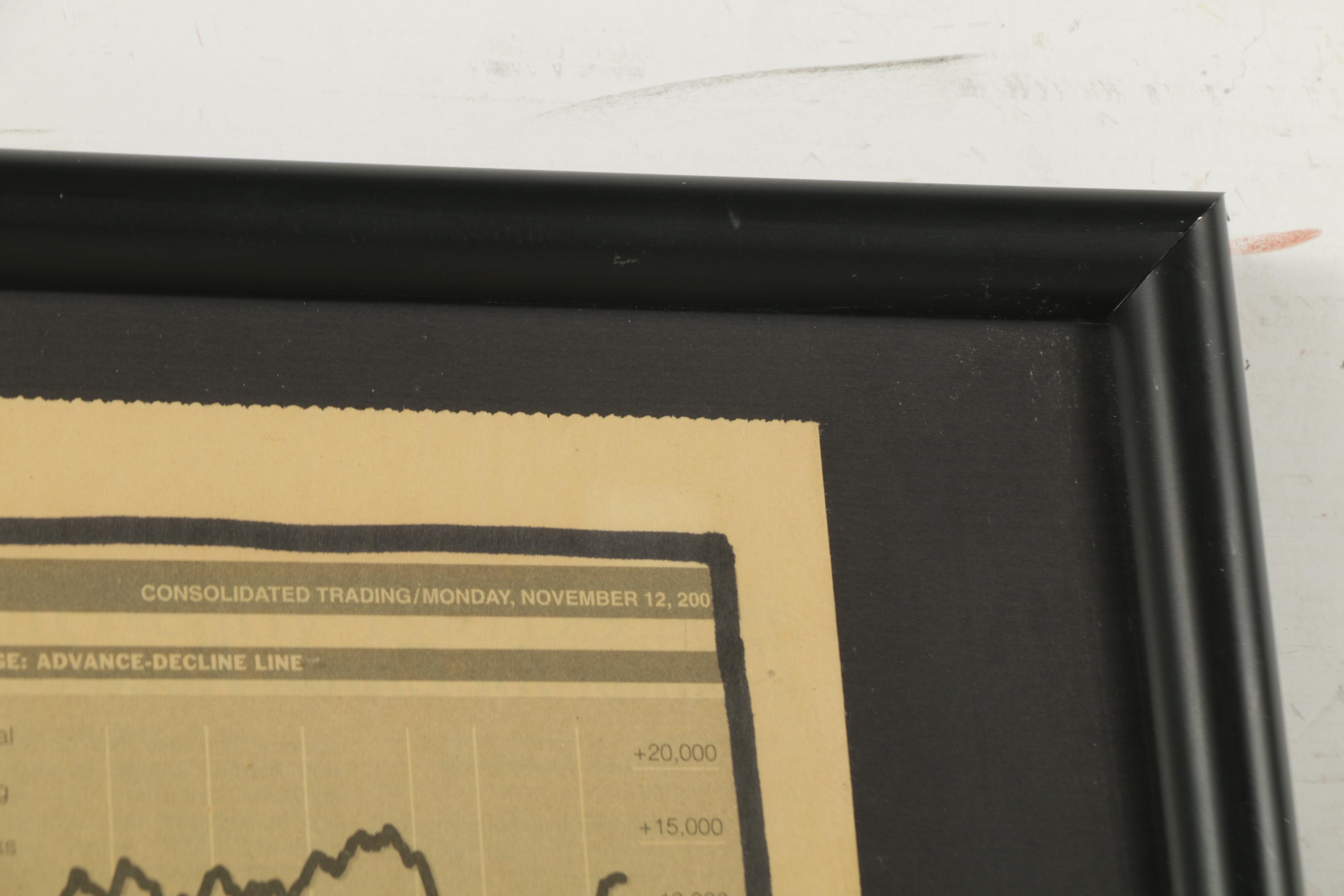 Matthew Courtney Oil Painting of Figures on Newspaper