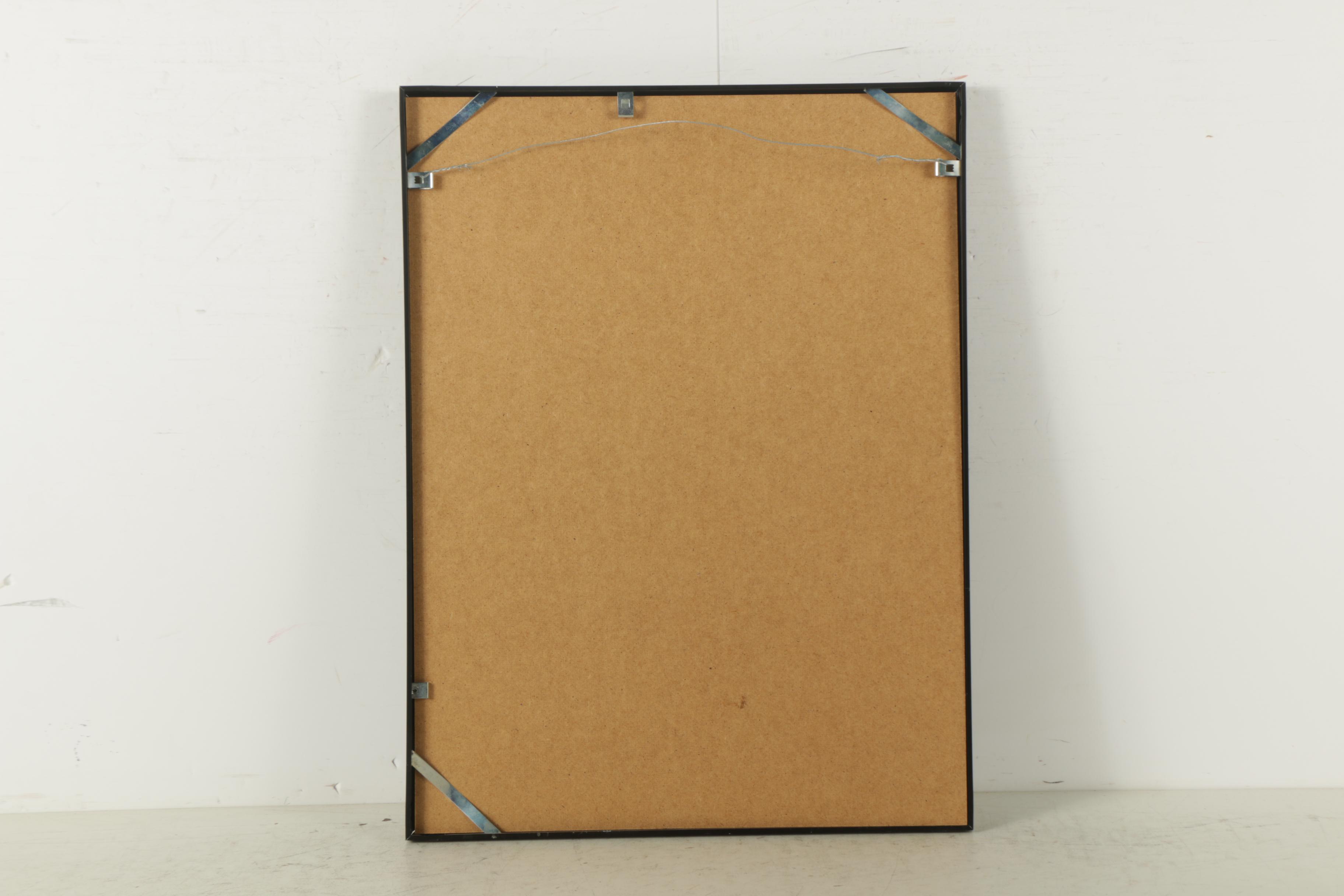 Matthew Courtney Oil Painting of Figures on Newspaper