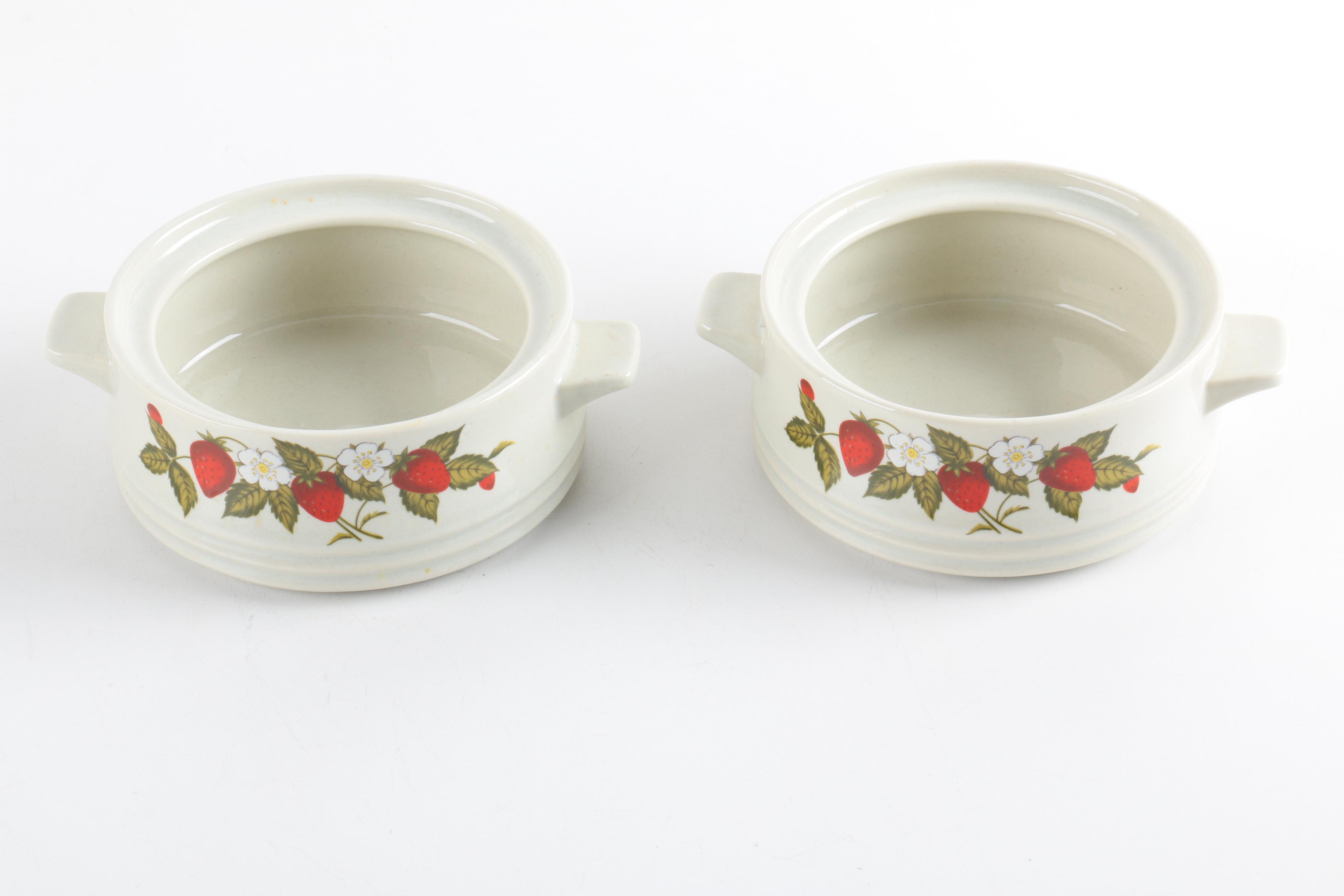 JMP Marketing "Susanne" Strawberry Motif Stoneware