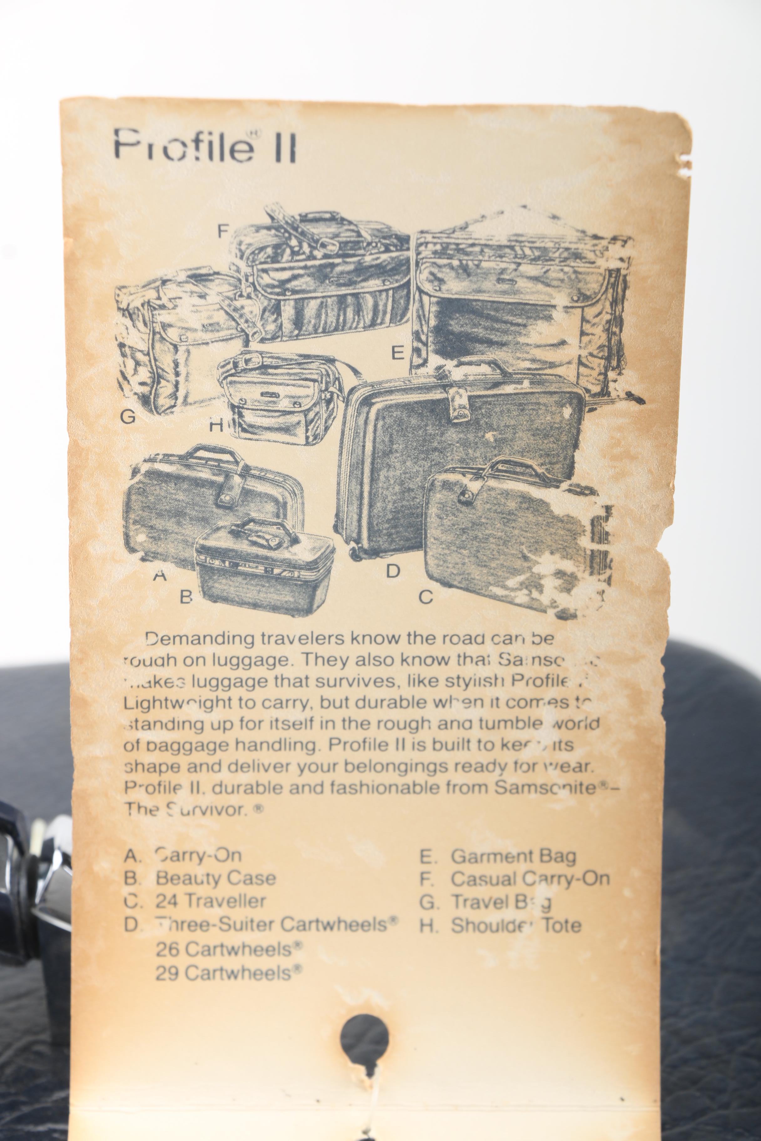 Vintage Samsonite "Profile II" Beauty Case