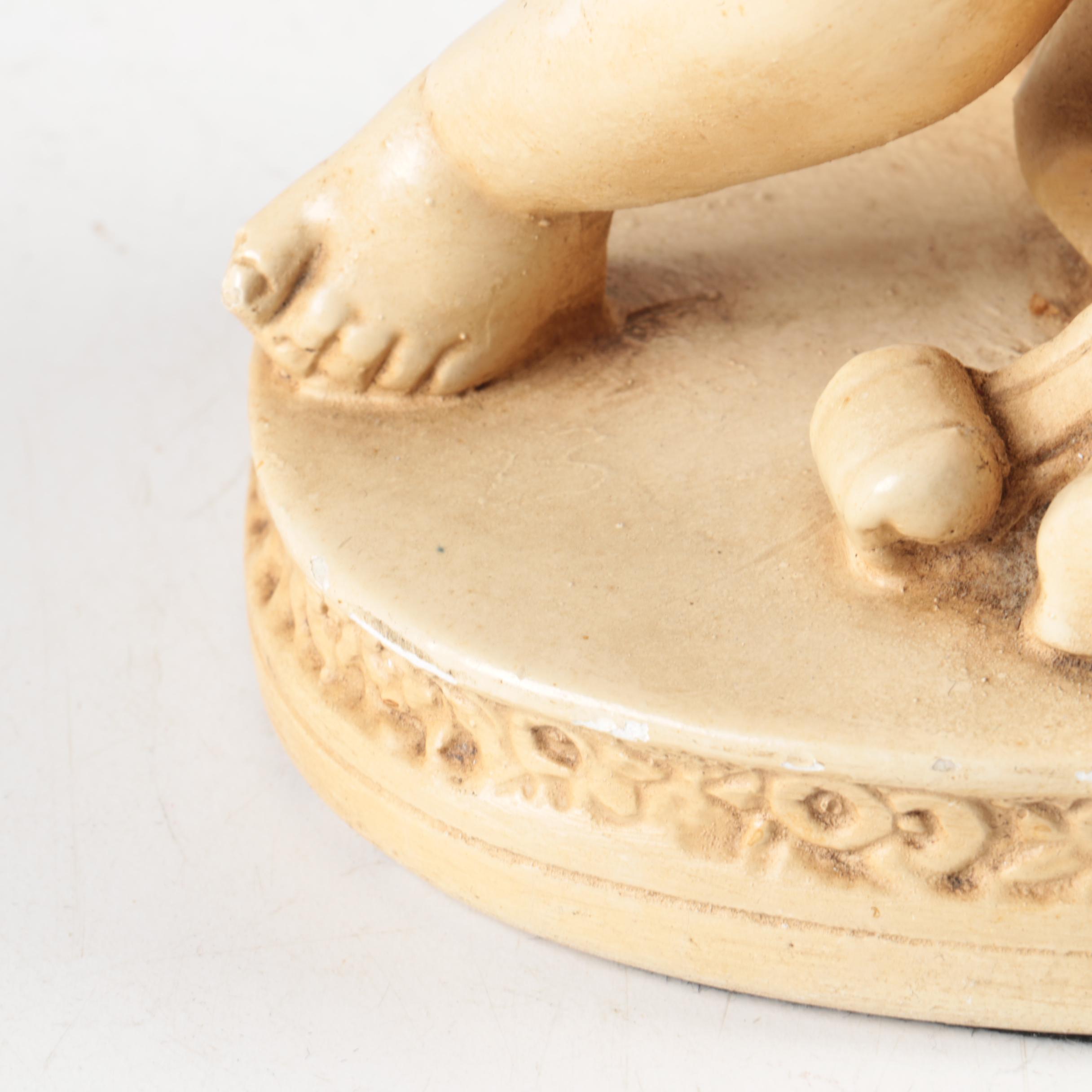 Cherub with Bowl Figurine