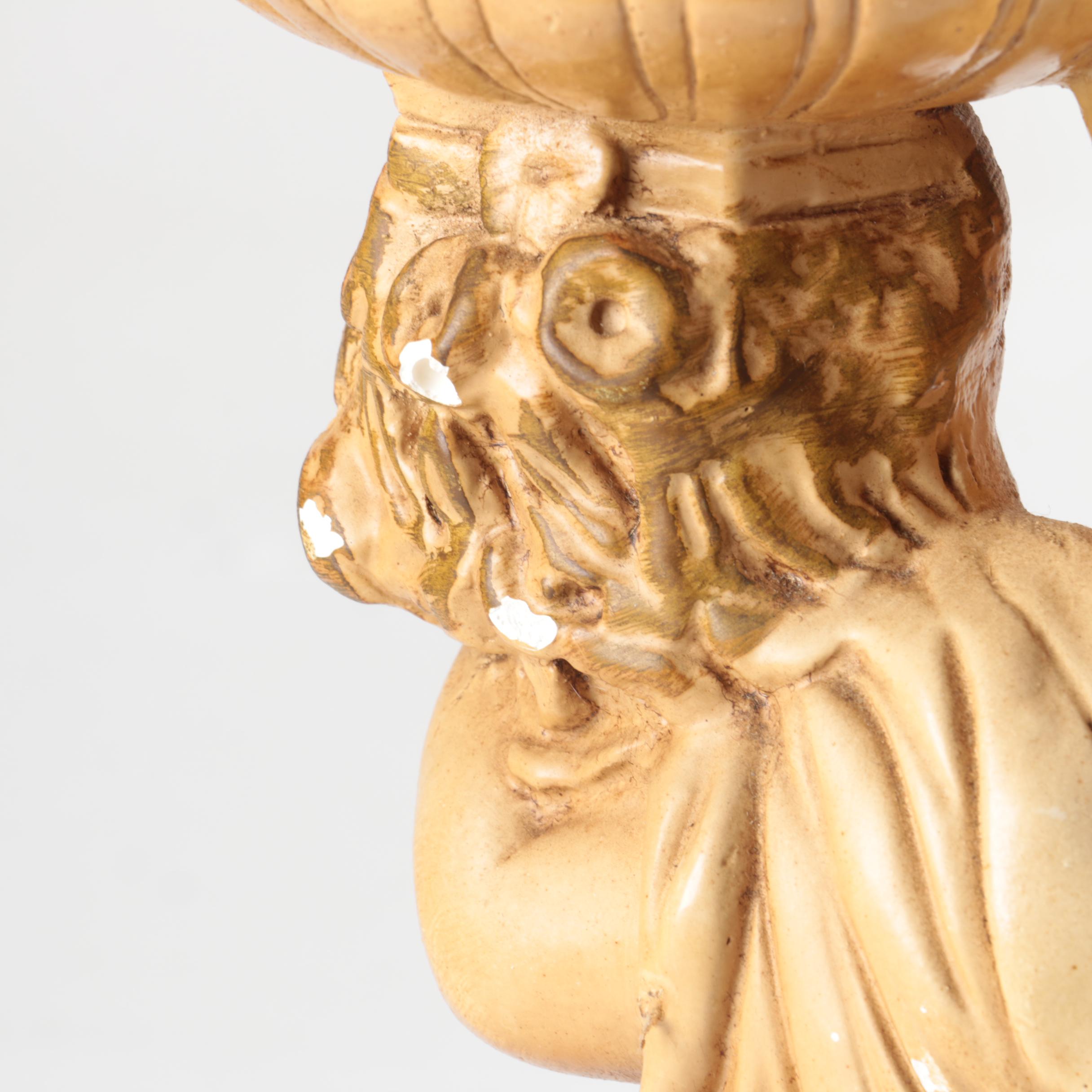 Cherub with Bowl Figurine