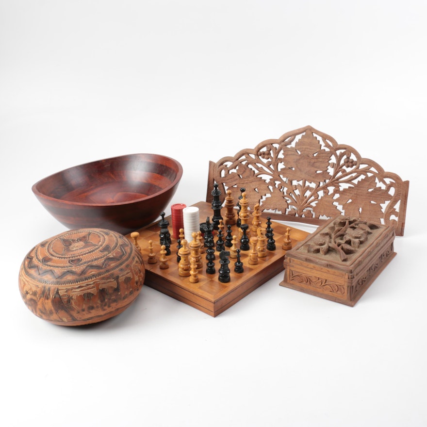 Selection of Wooden Decorative Pieces