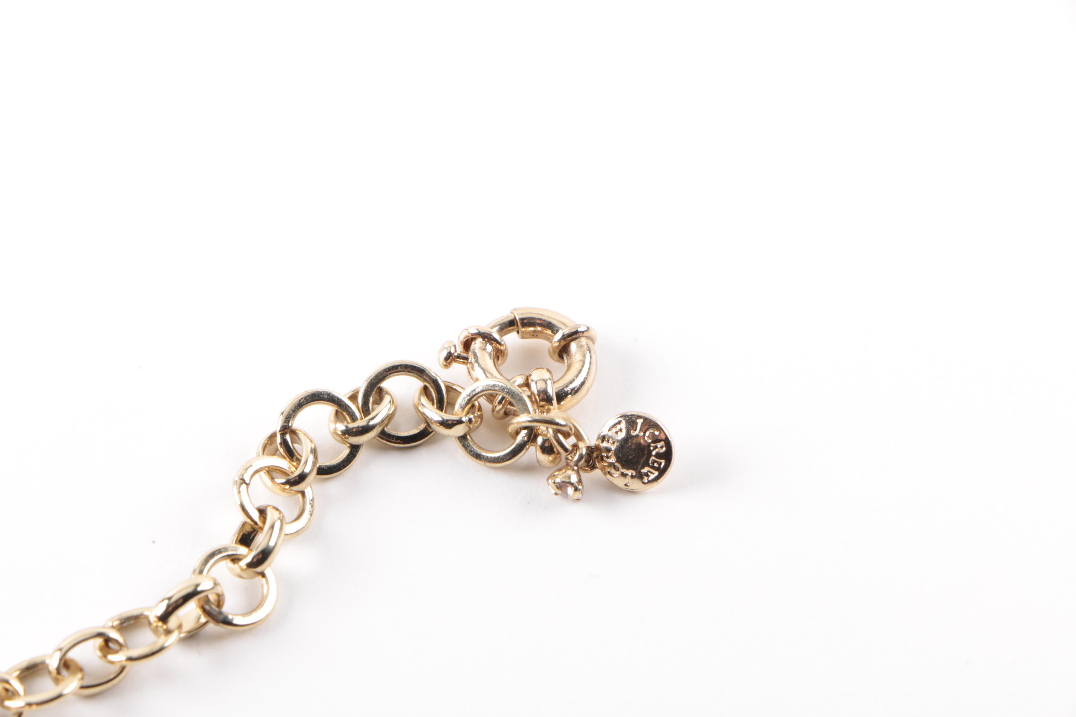 Orange Tone Jewelry Assortment Including Tory Burch Cuff Bracelet