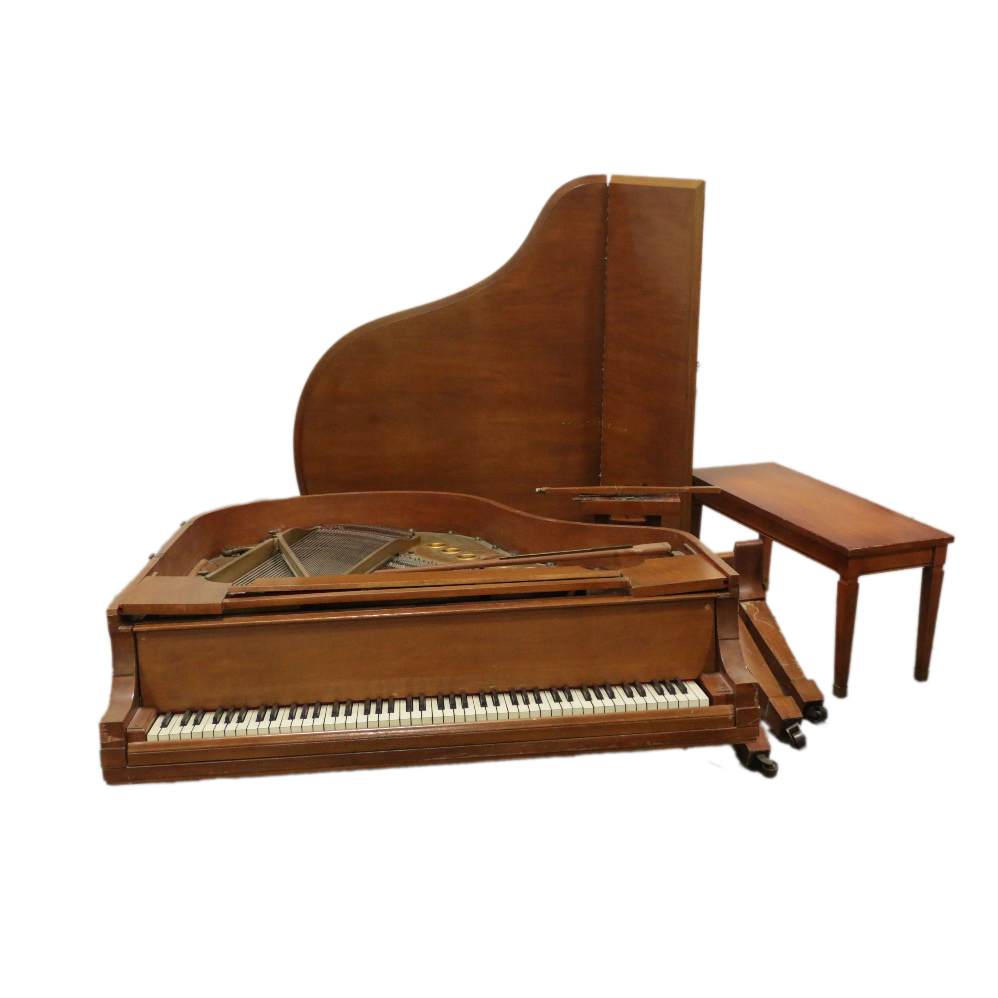 Disassembled C. Kurtzmann & Co. Baby Grand Piano