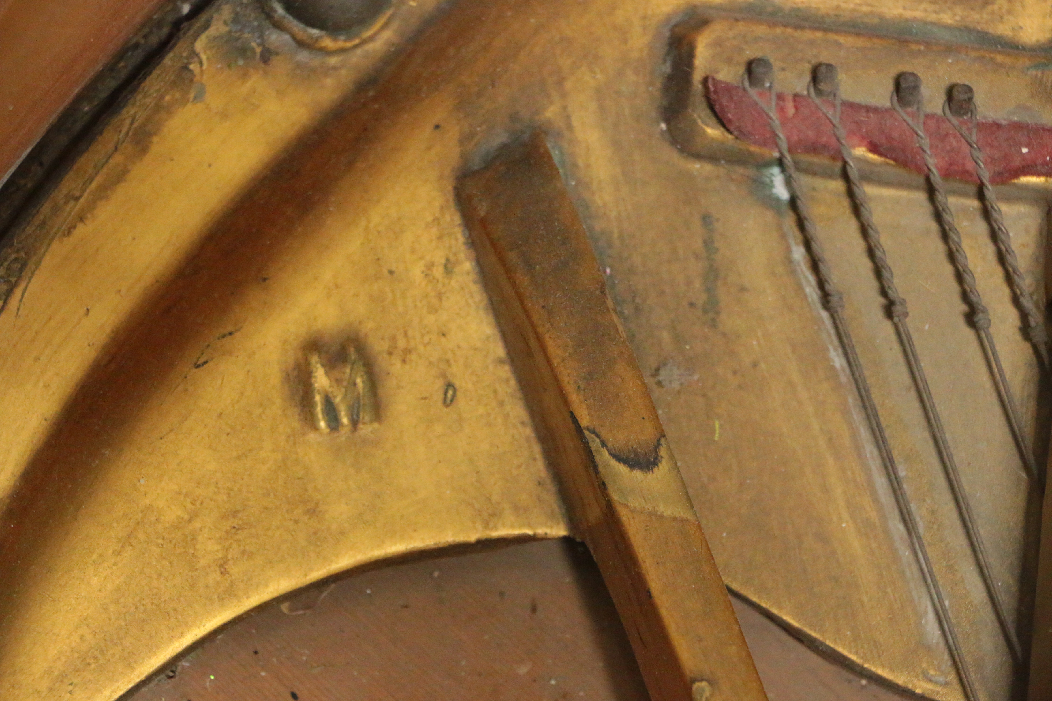 Disassembled C. Kurtzmann & Co. Baby Grand Piano