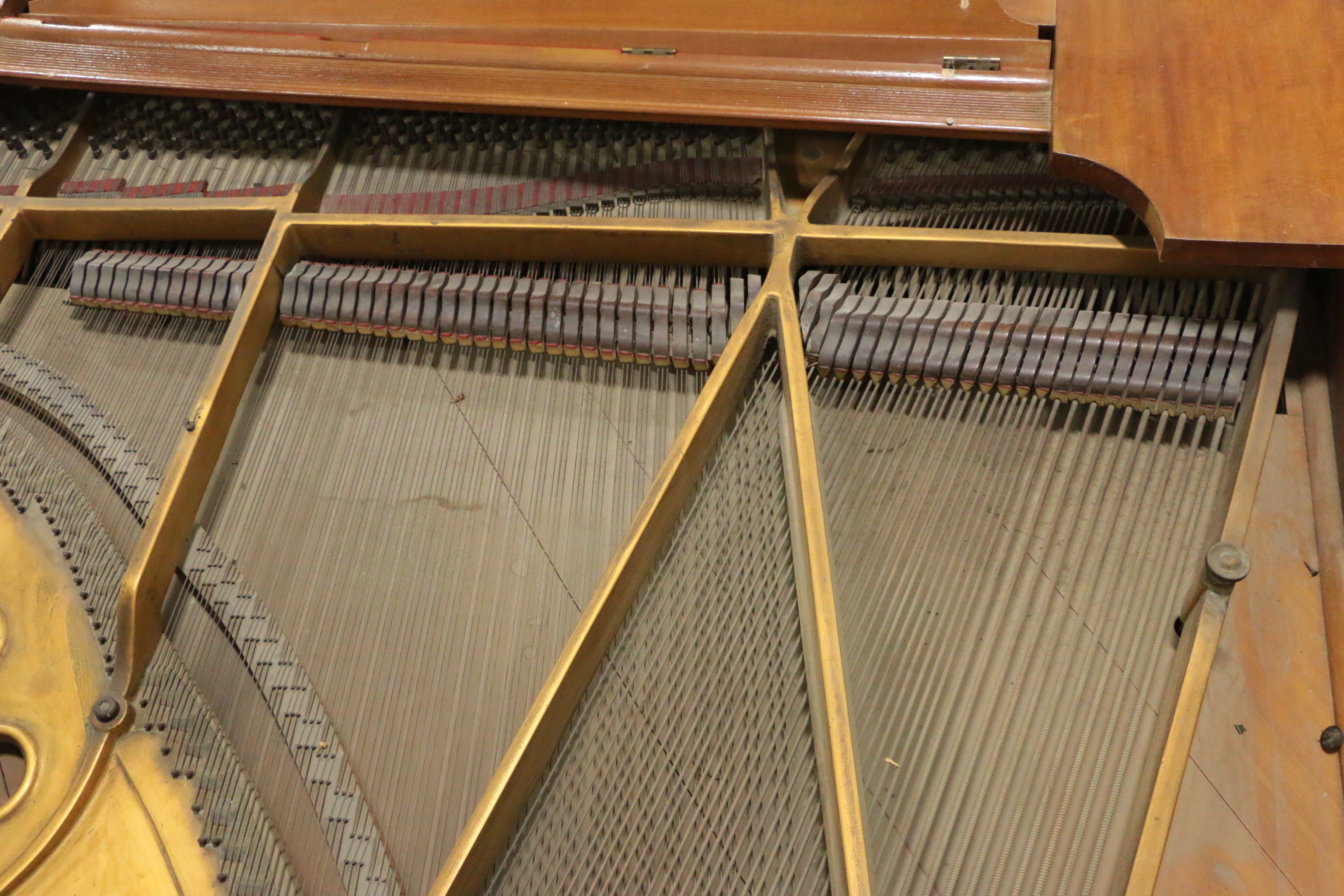 Disassembled C. Kurtzmann & Co. Baby Grand Piano
