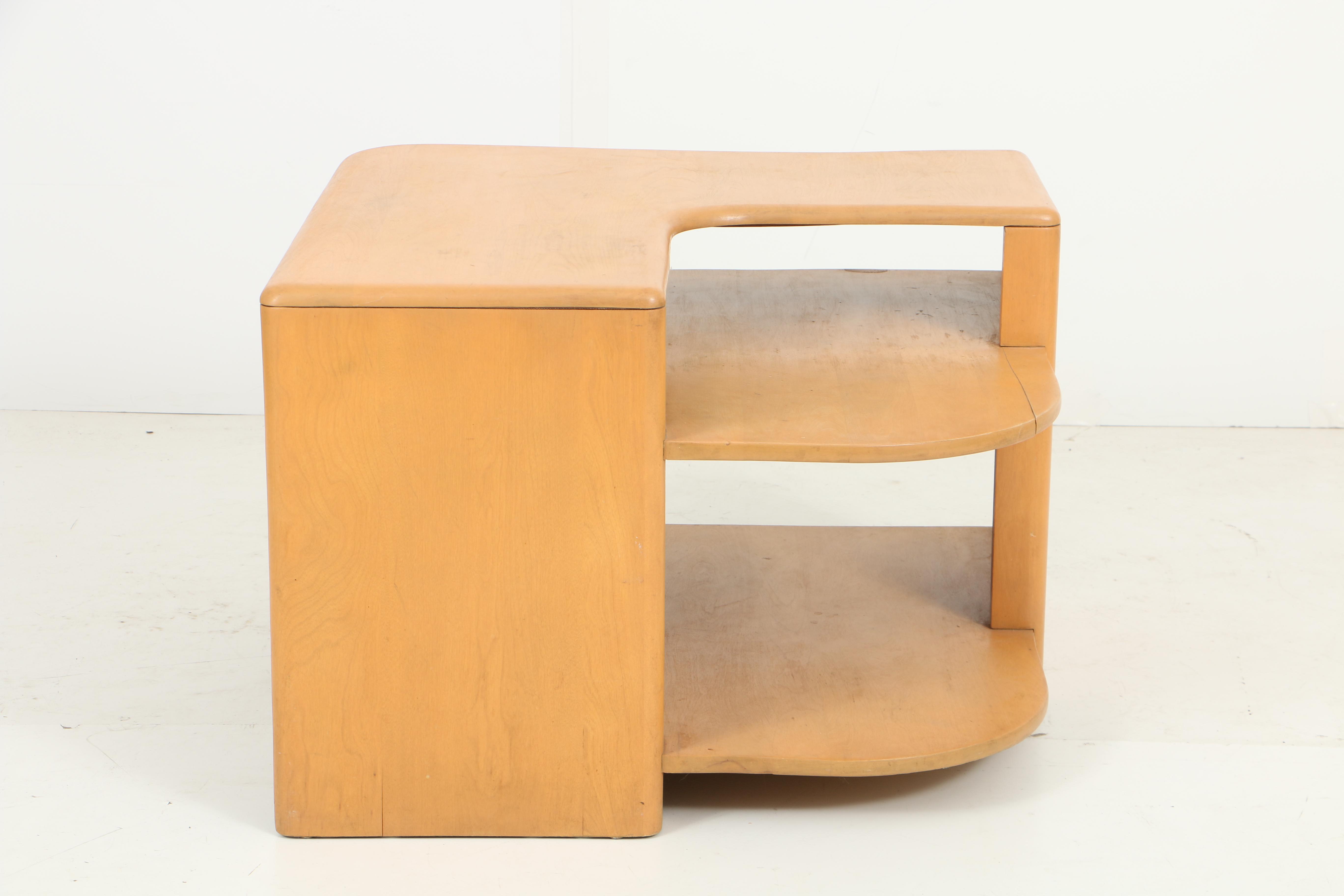 Mid Century Modern Corner Table by Heywood-Wakefield