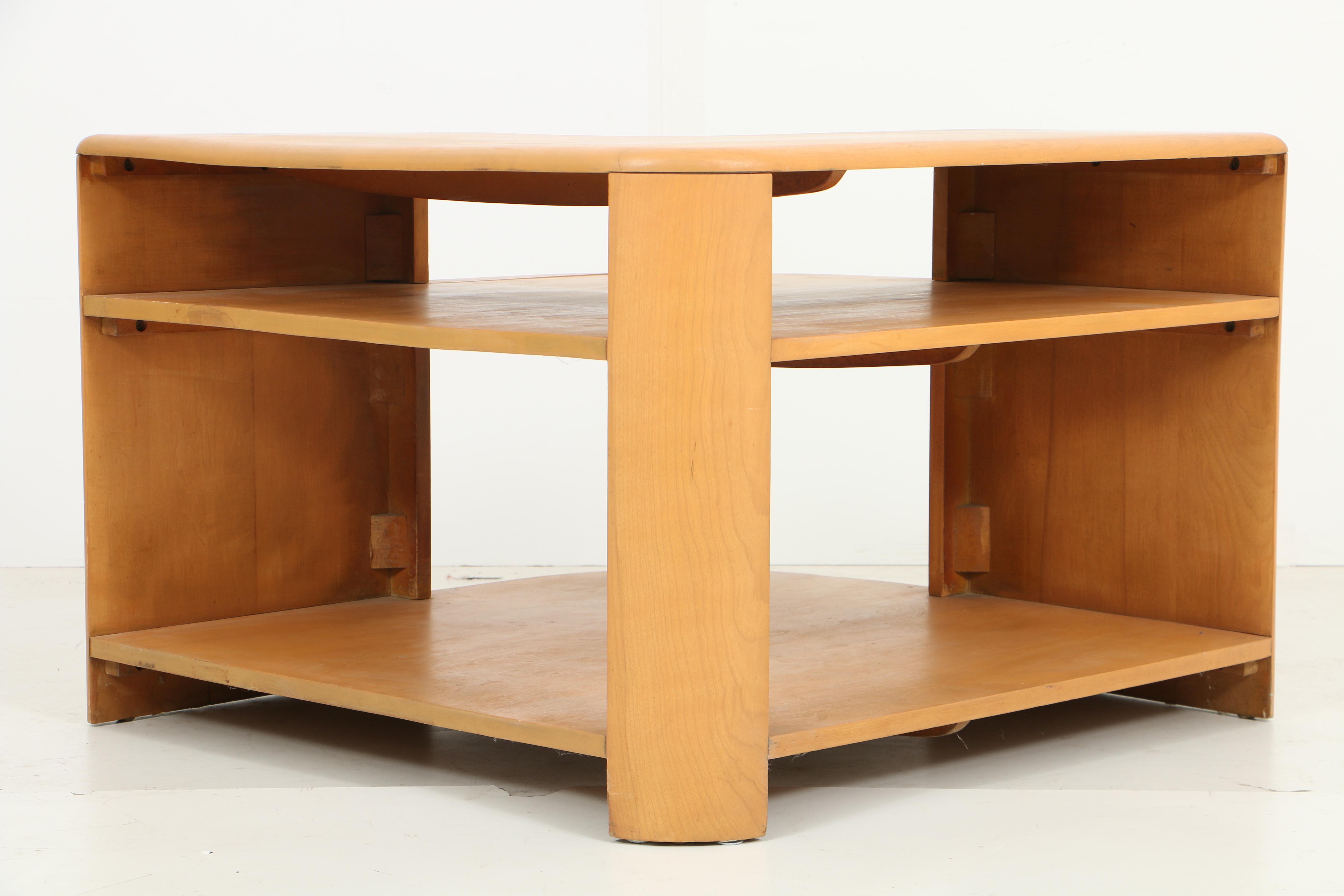 Mid Century Modern Corner Table by Heywood-Wakefield