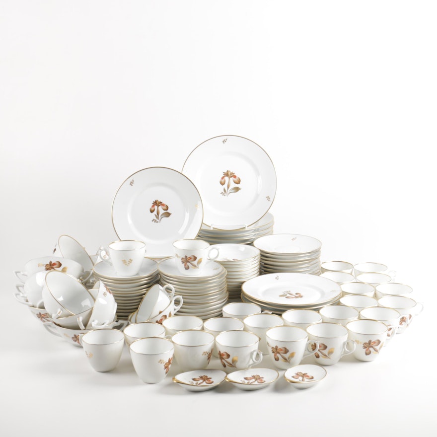 Royal Copenhagen "Brown Iris" Porcelain Tableware