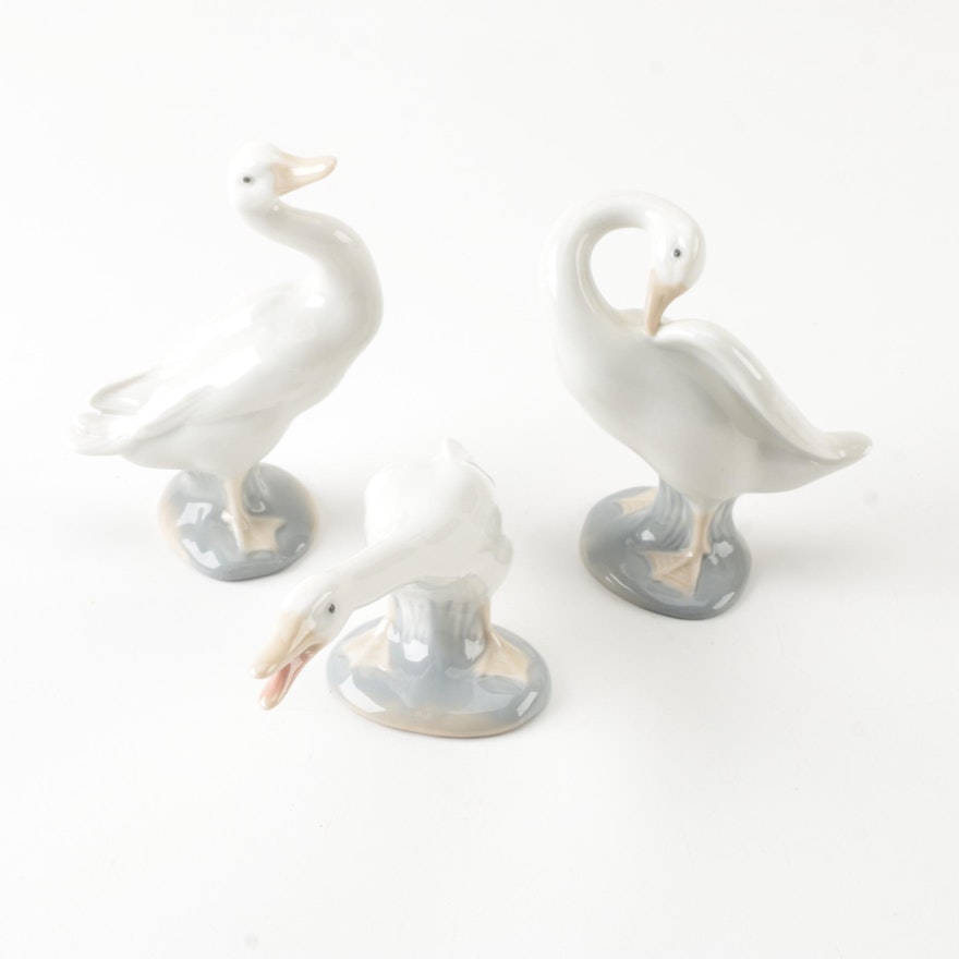 Lladro Goose Figurines