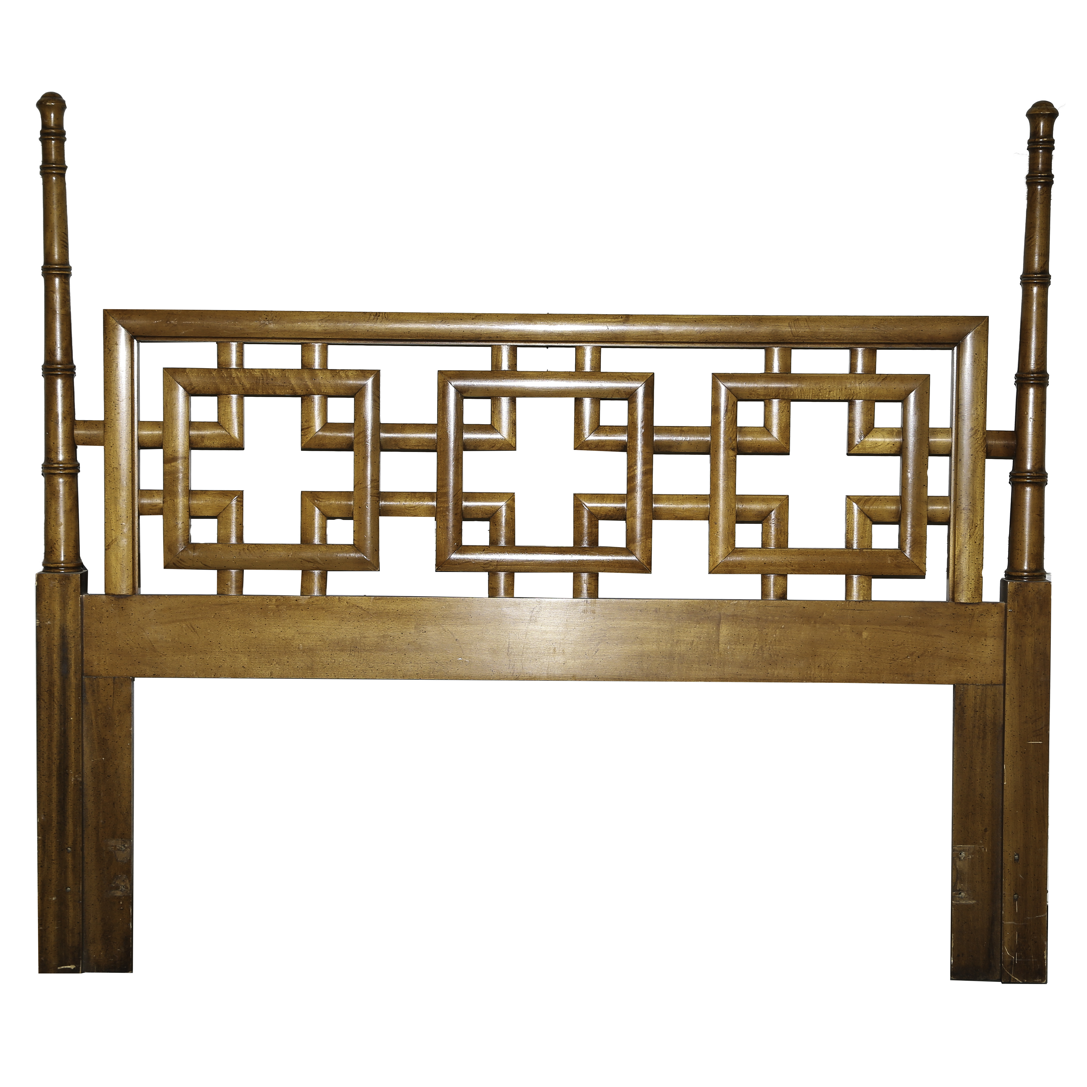 Asian Inspired Queen Size Maple Headboard