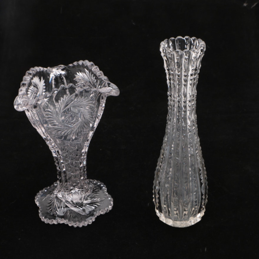 Pressed Glass Vases