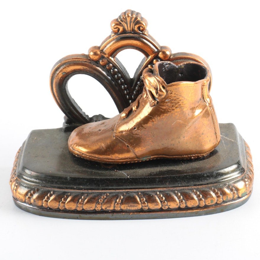 Perma Plated Bronzed Baby Shoe