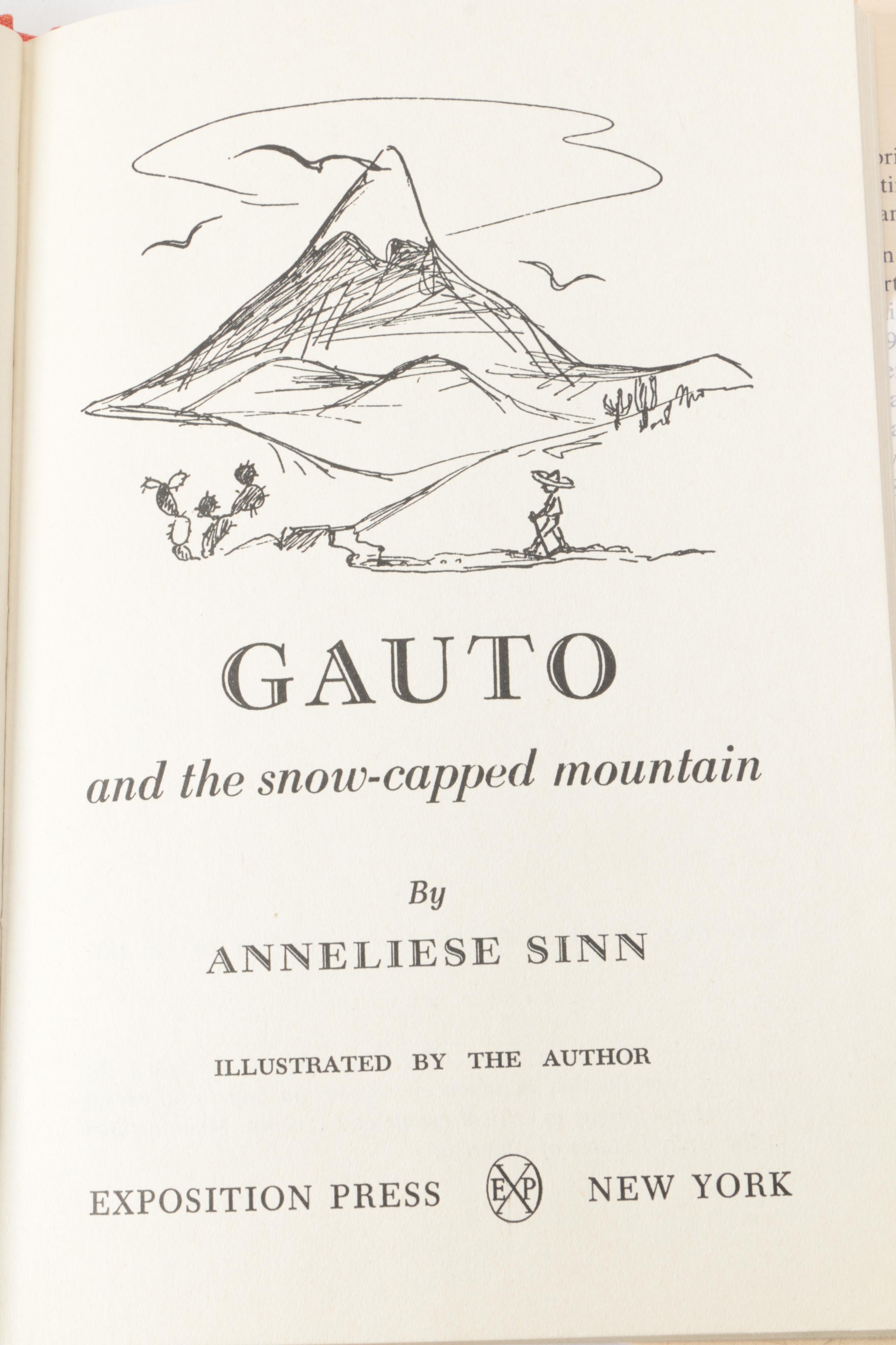 1960 Signed First Edition "Gauto and The Snow-Capped Mountain" by Anneliese Sinn