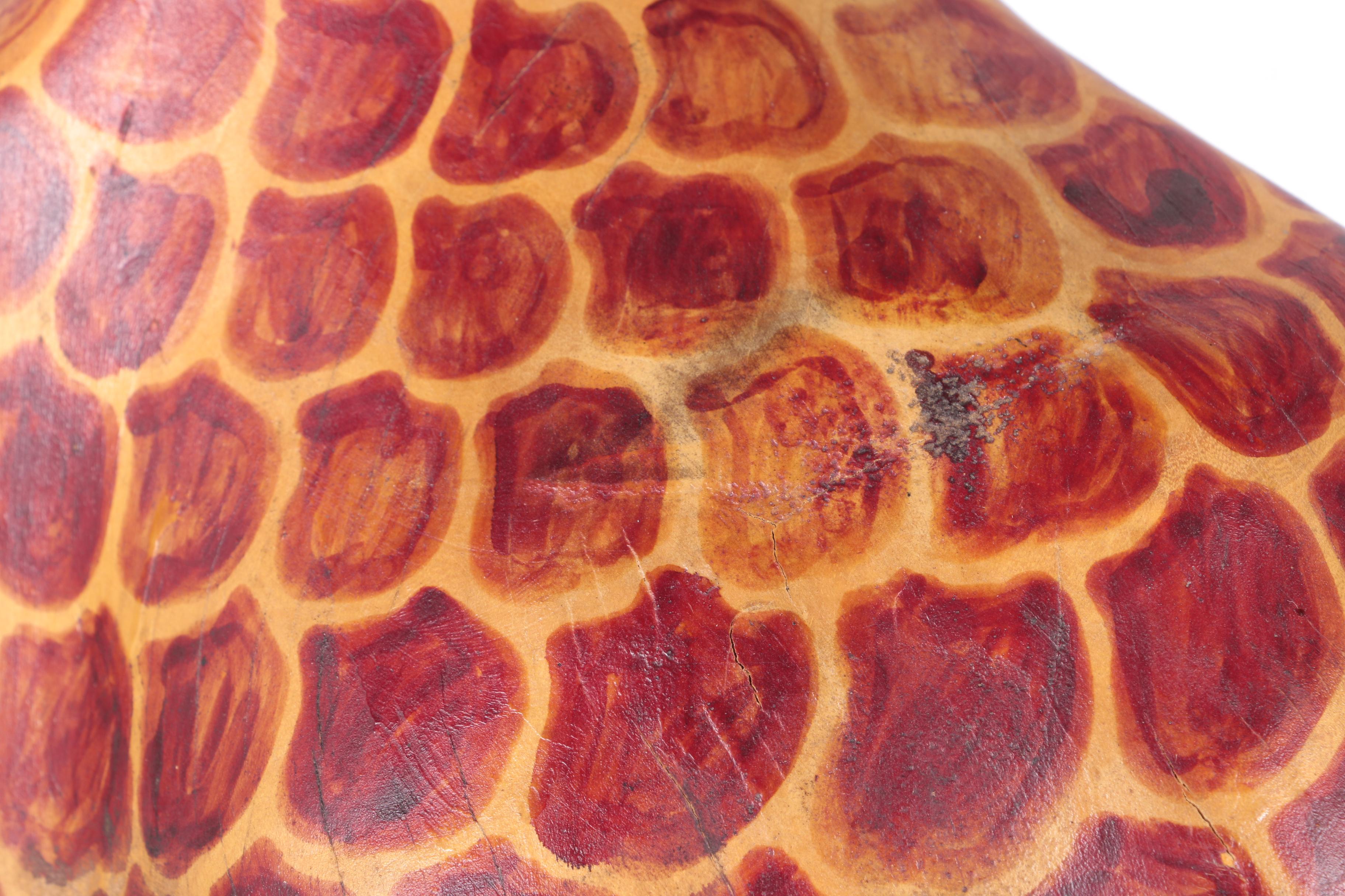 Carved Wood Giraffe Statue