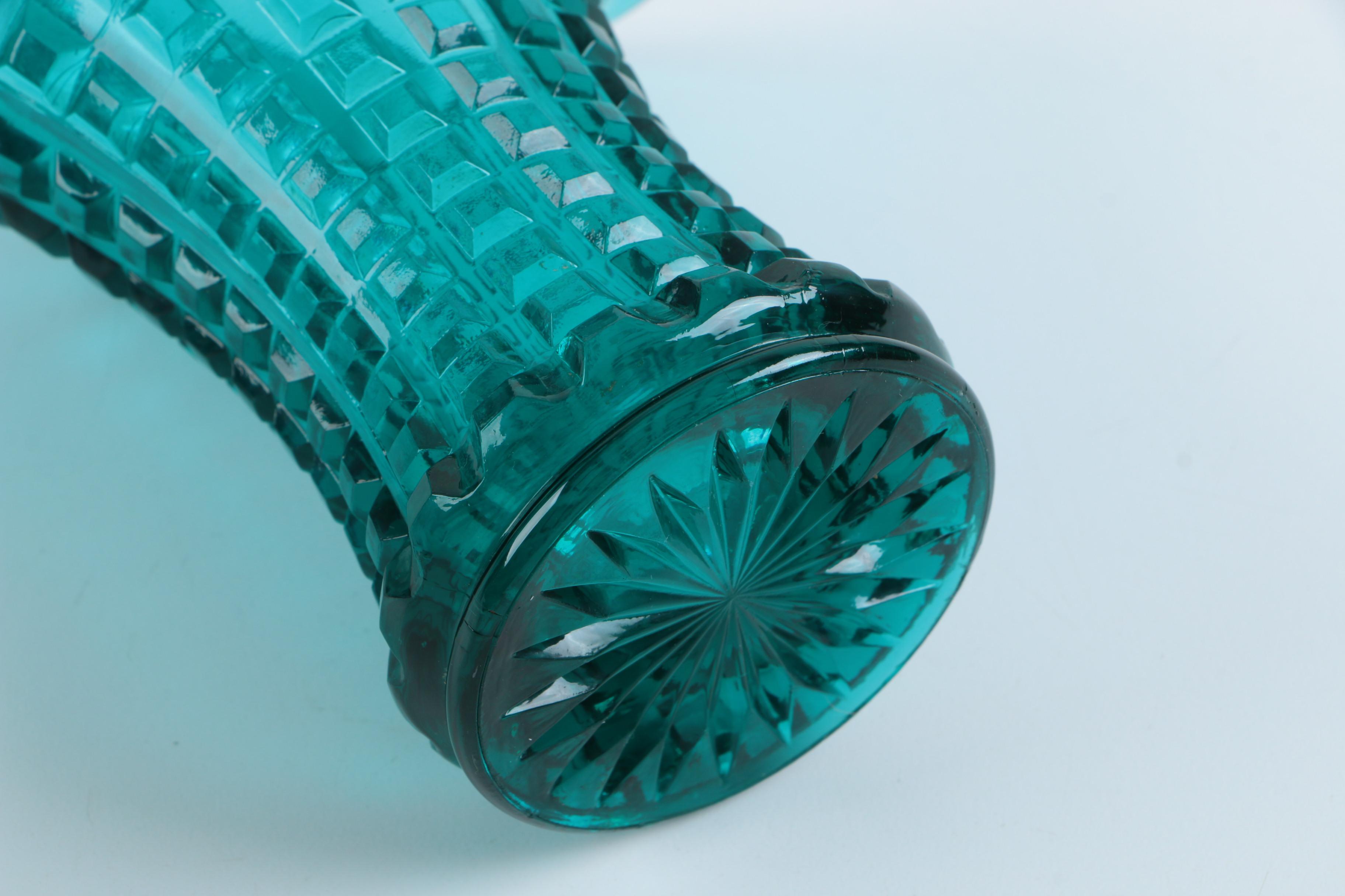 Vintage Blue Glass Decor