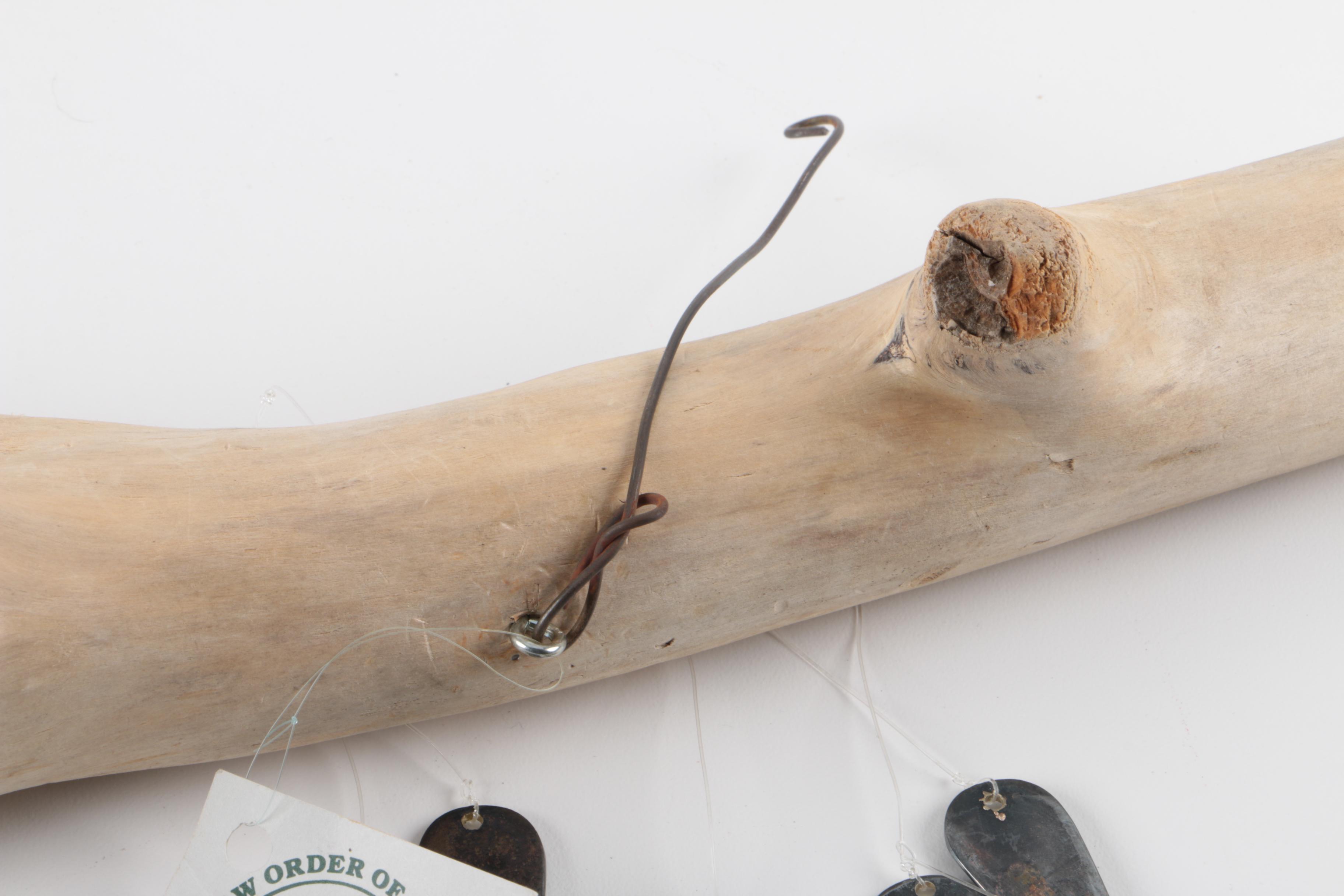 Handmade Driftwood & Silver-Plated Spoon Wind Chime