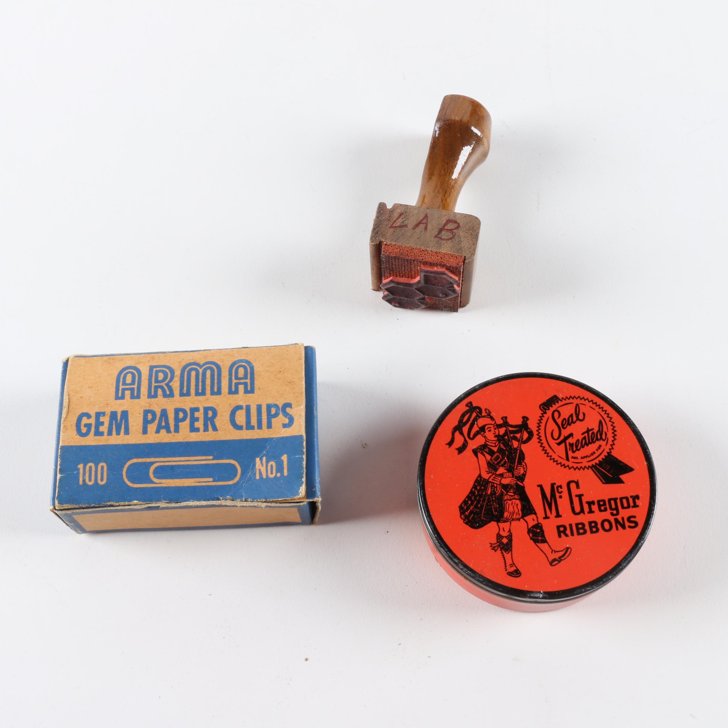 Vintage Desk Supplies