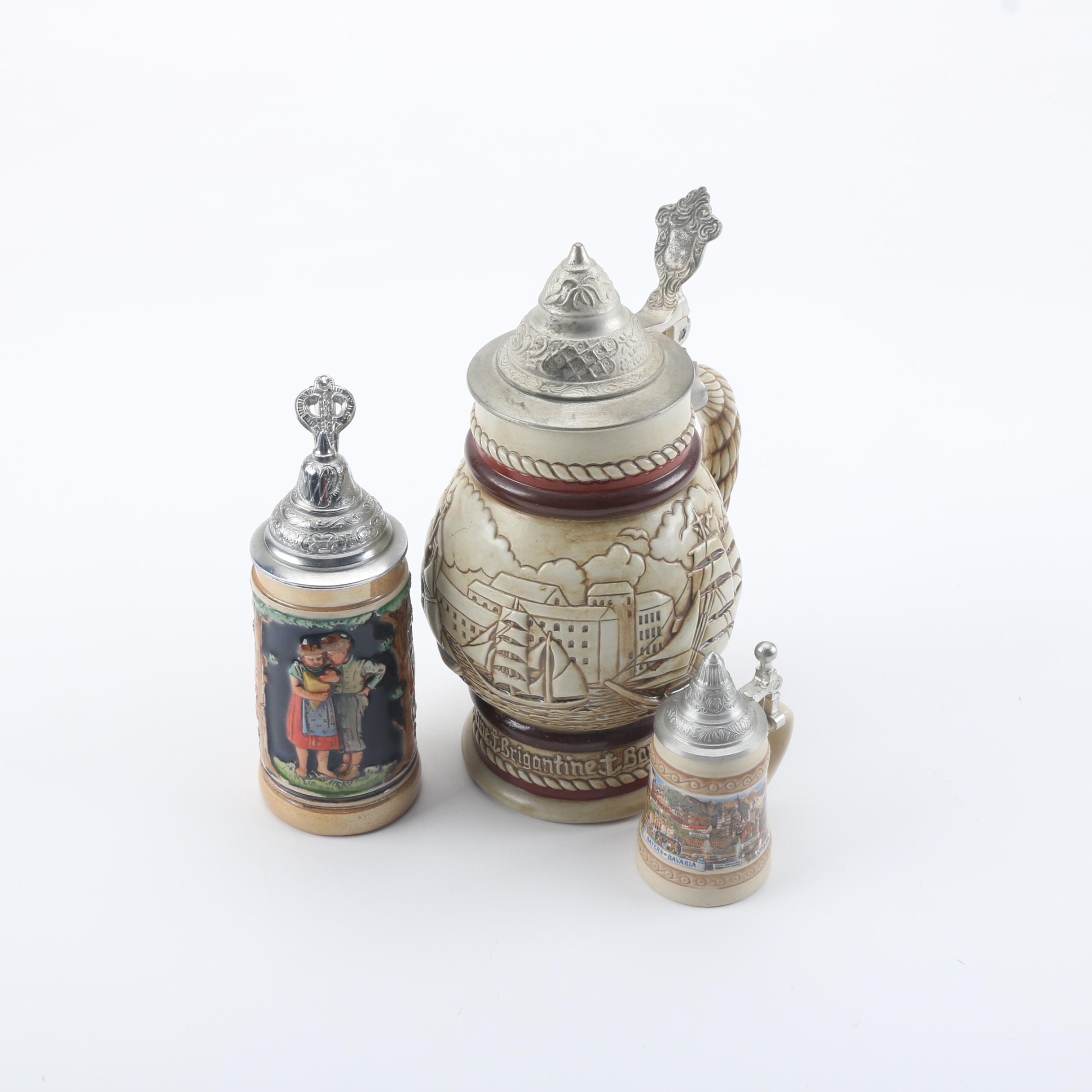 Stoneware Beer Steins