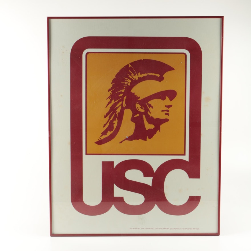 Framed University of Southern California Poster