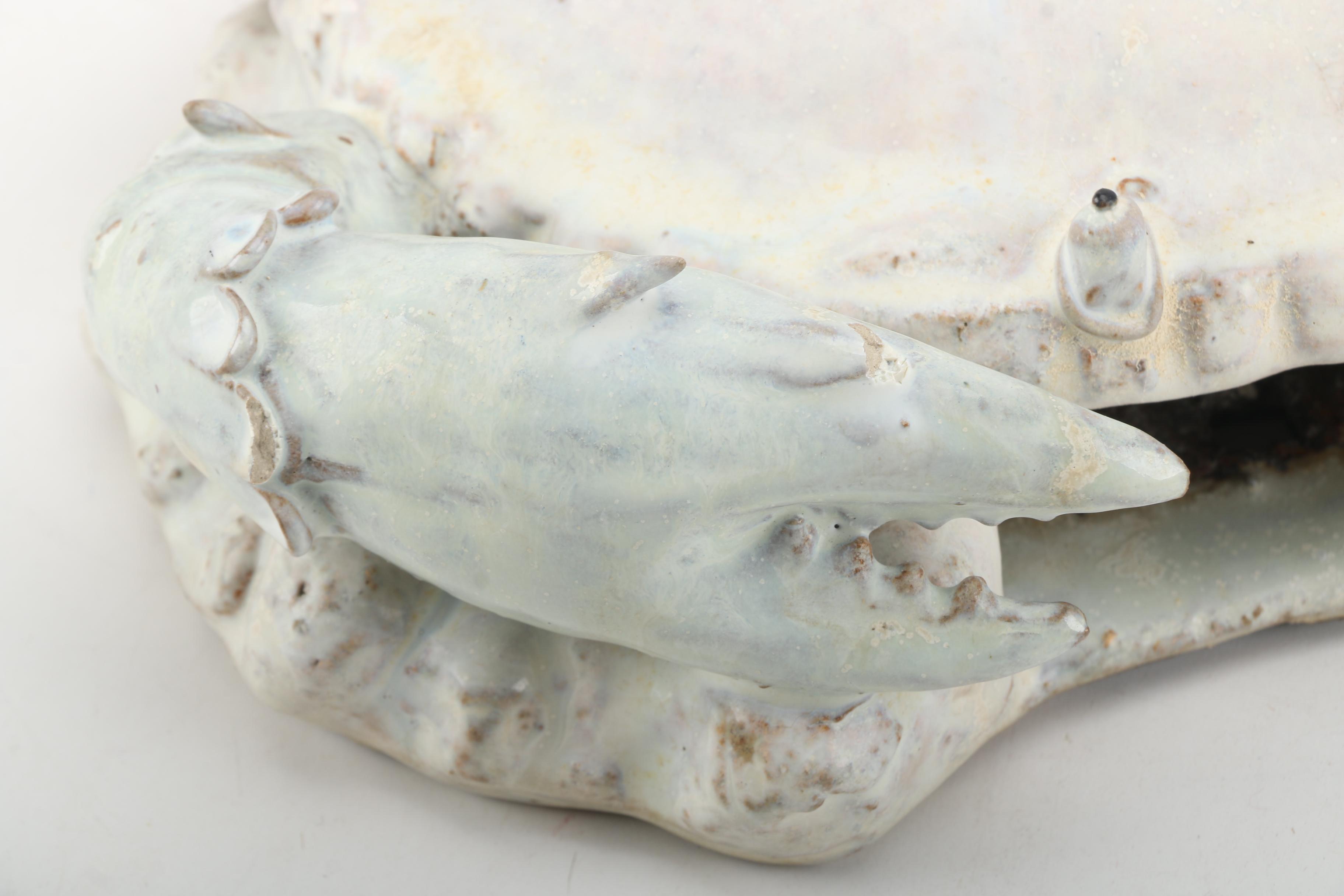 Ceramic Figural Crab Sculpture
