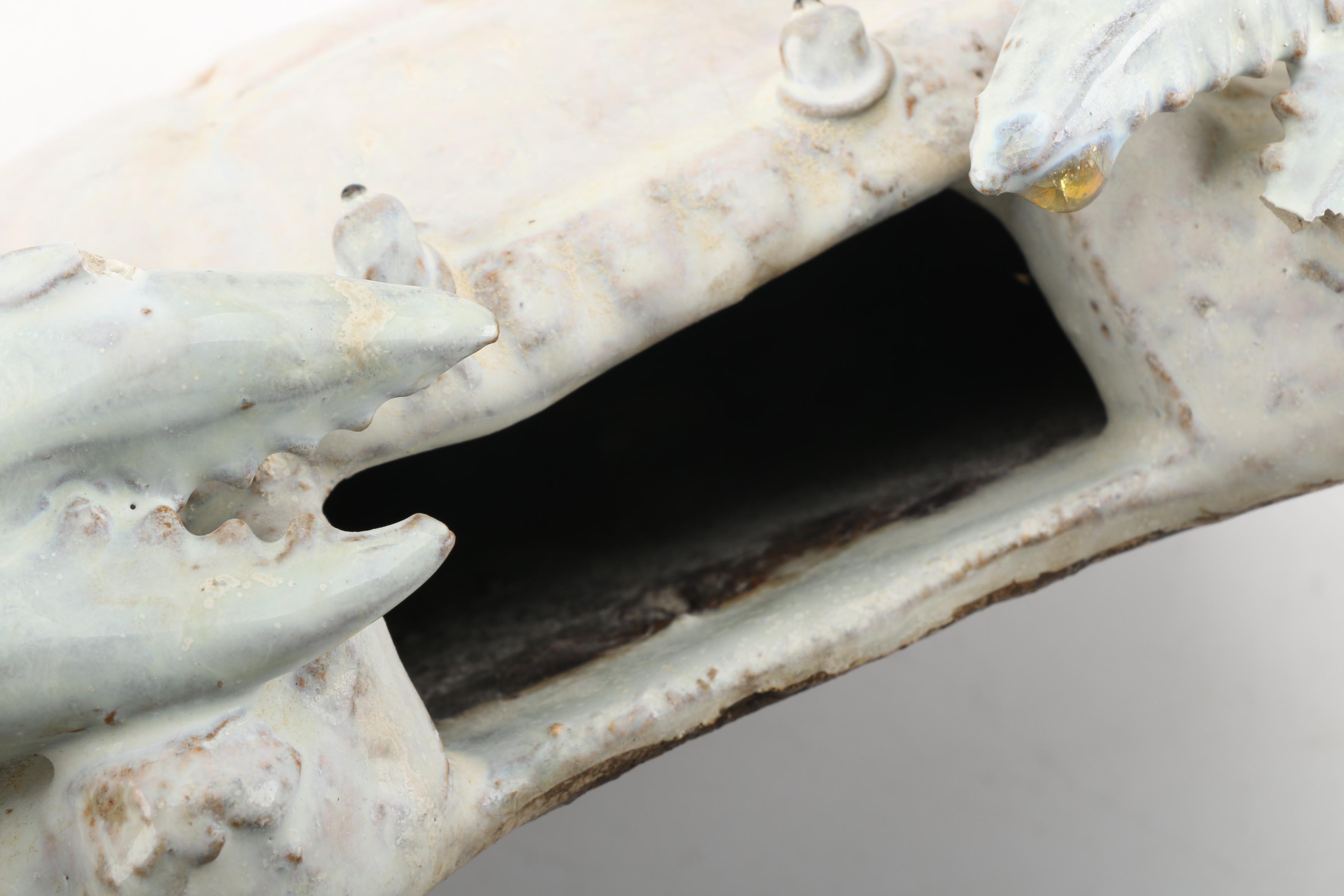 Ceramic Figural Crab Sculpture