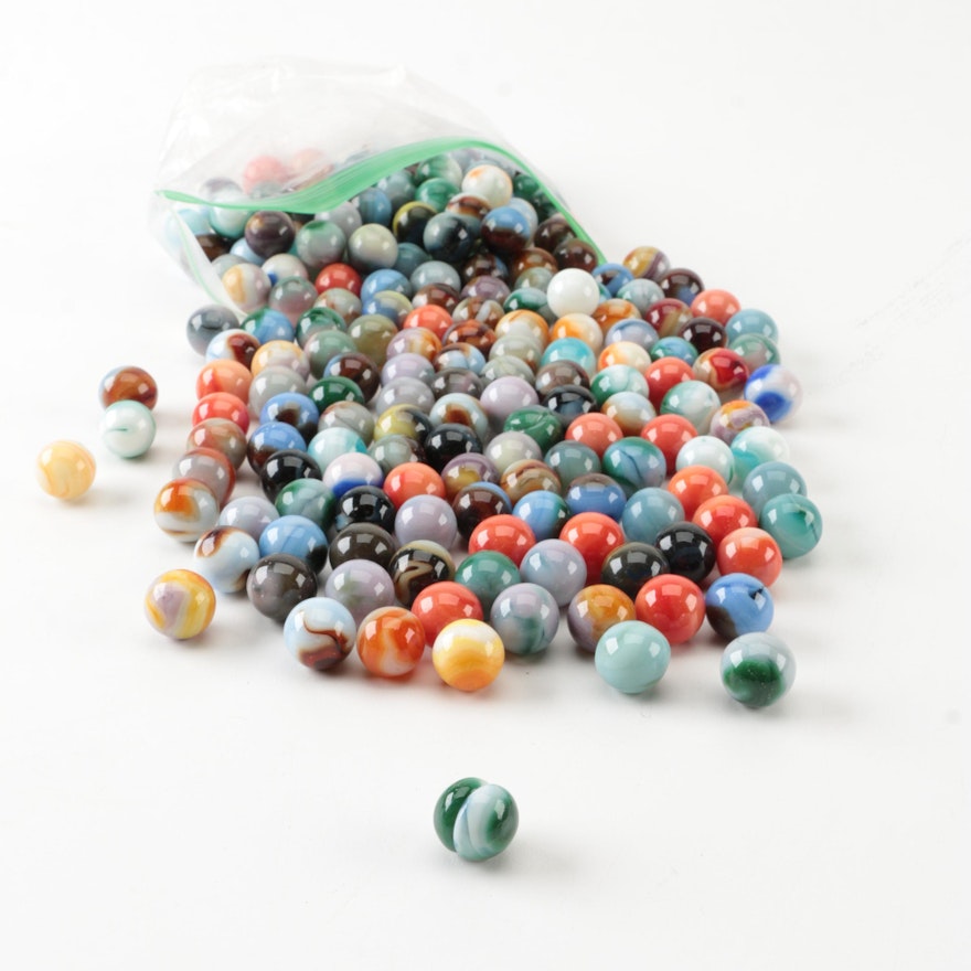 Vintage Handblown Glass Marbles