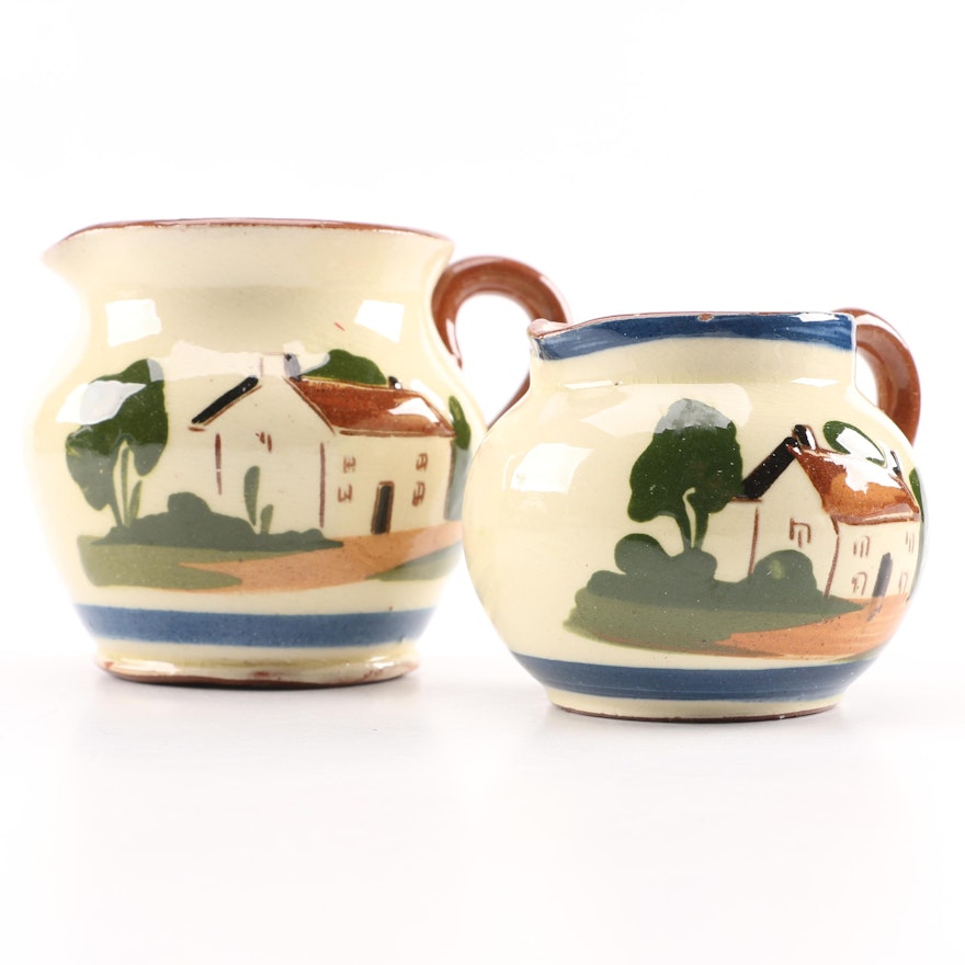 English Watcombe Devon Motto Ware Jugs