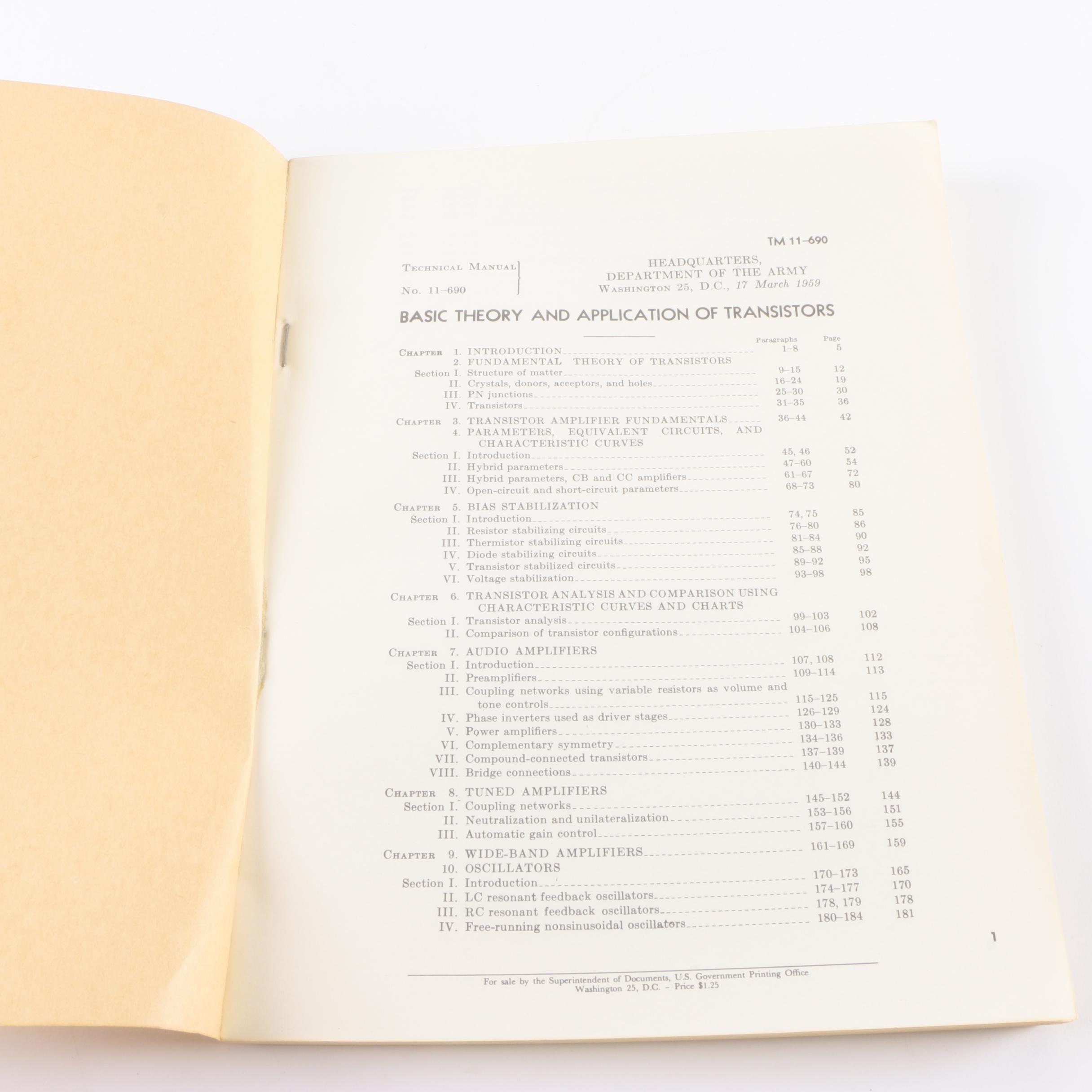 1950s Army Technical Manuals and 1914 "Pictorial Mileage Road Book"