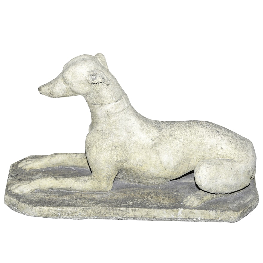 Stone Greyhound Statue